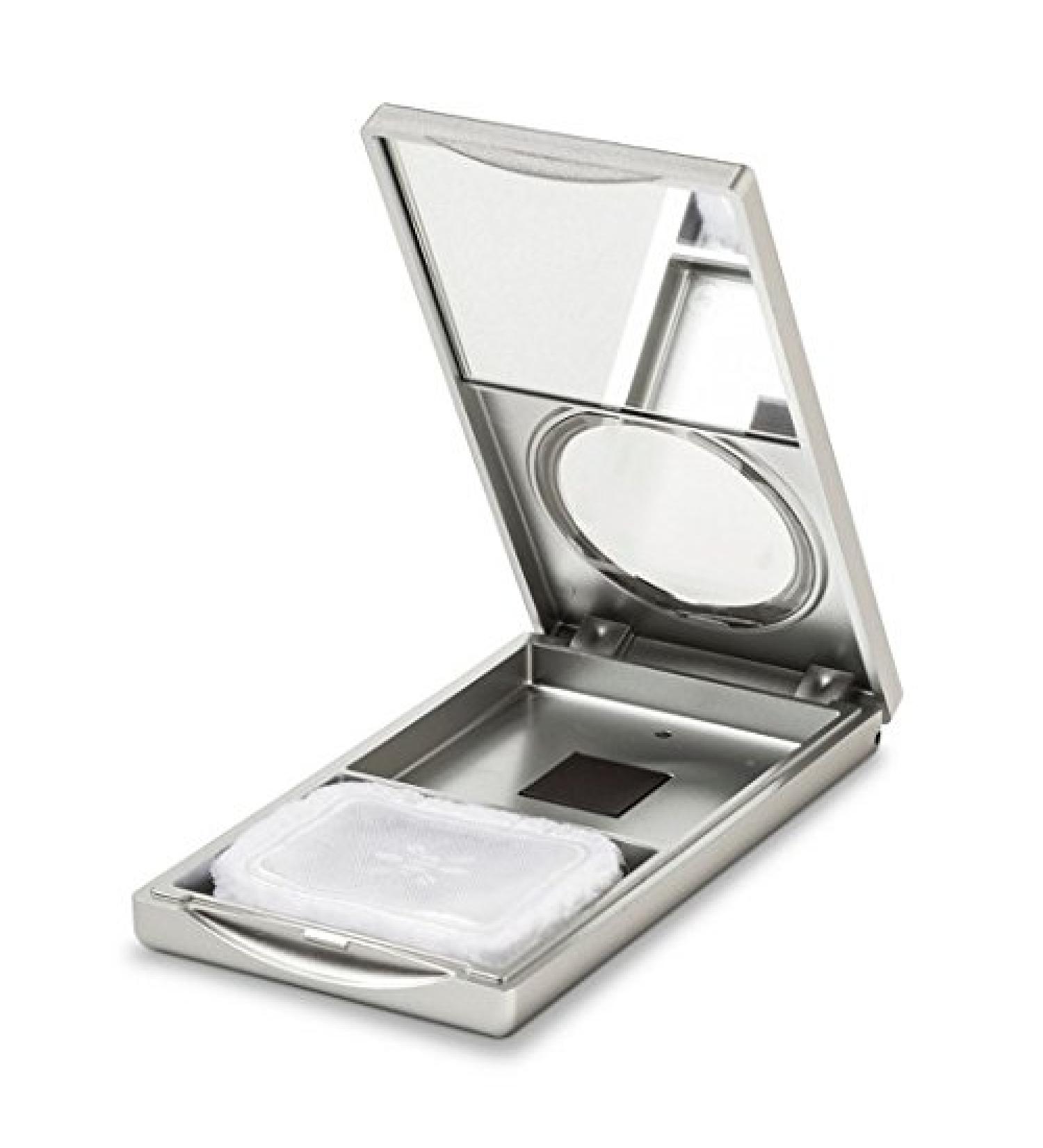Honeybee Gardens Refillable Foundation Powder Compact with Puff - Natural Makeup for Flawless Skin - Buy Online on GoSupps.com