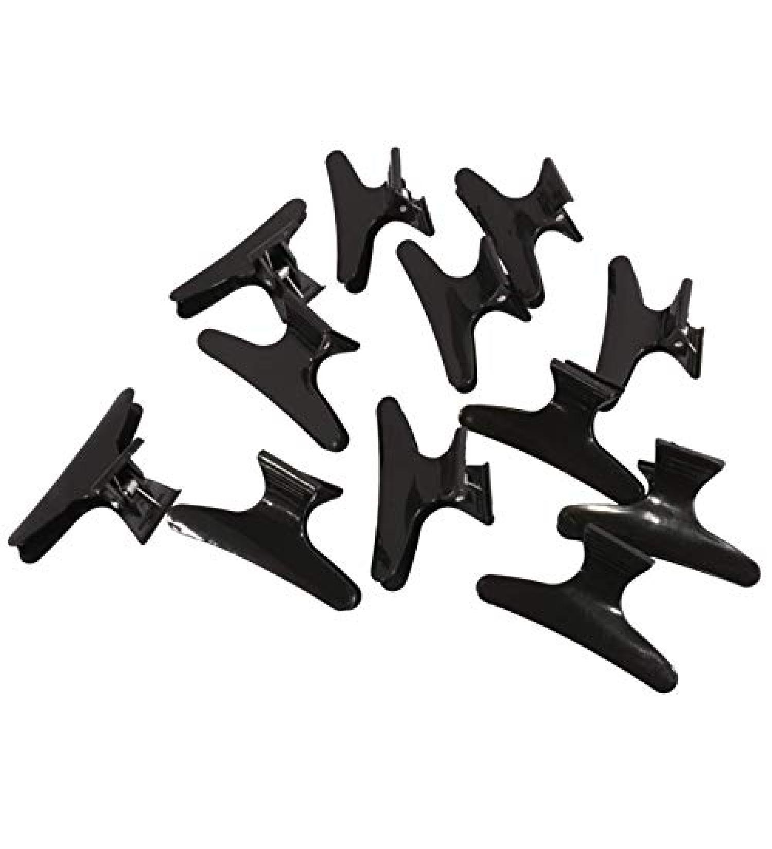 12 Pieces Butterfly Holding Hair Hold Clip Hair Section Claw Clamps Hairdressing Tool fit for Makeup Household Cleaning Sports etc - Buy Online on GoSupps.com