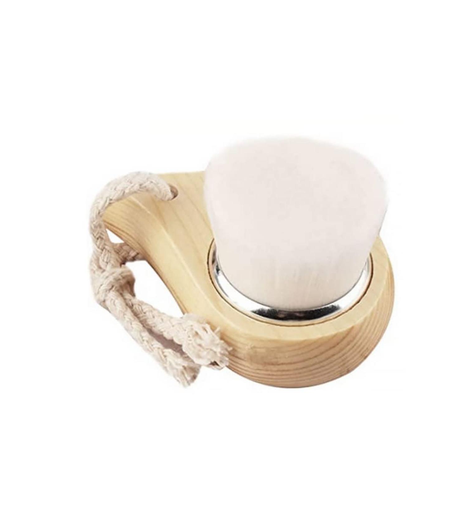 Soft Bristle Face Cleansing Facial Cleanser Brush with Wood Handle Cleansing Soft Bristle Face Care Clean Tool for Women Men - Buy Online on GoSupps.com