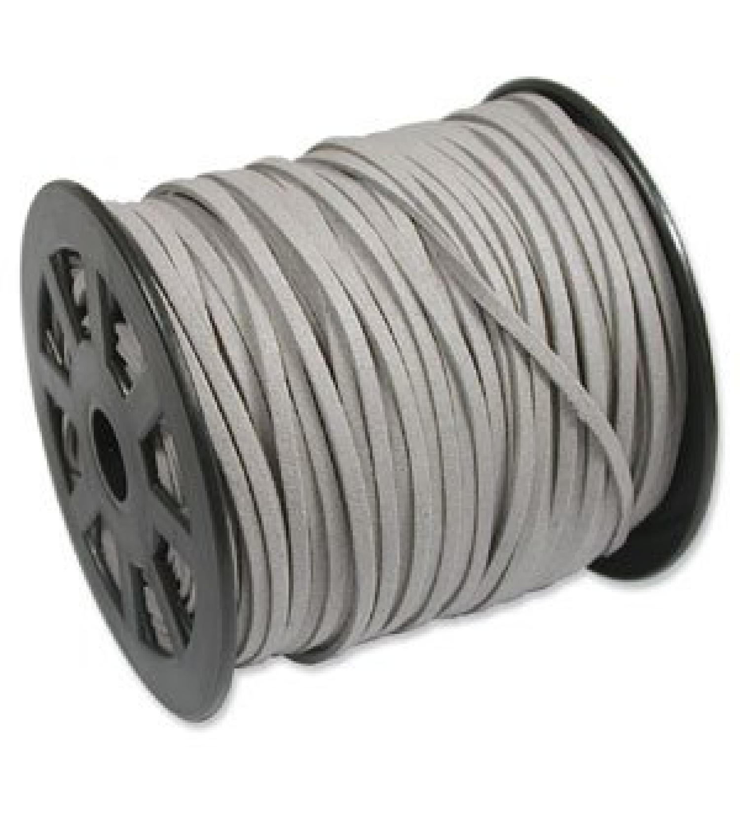 UnCommon Artistry Faux Leather Suede Beading Cord (Light Gray, 10 ft) Light Gray 10 ft