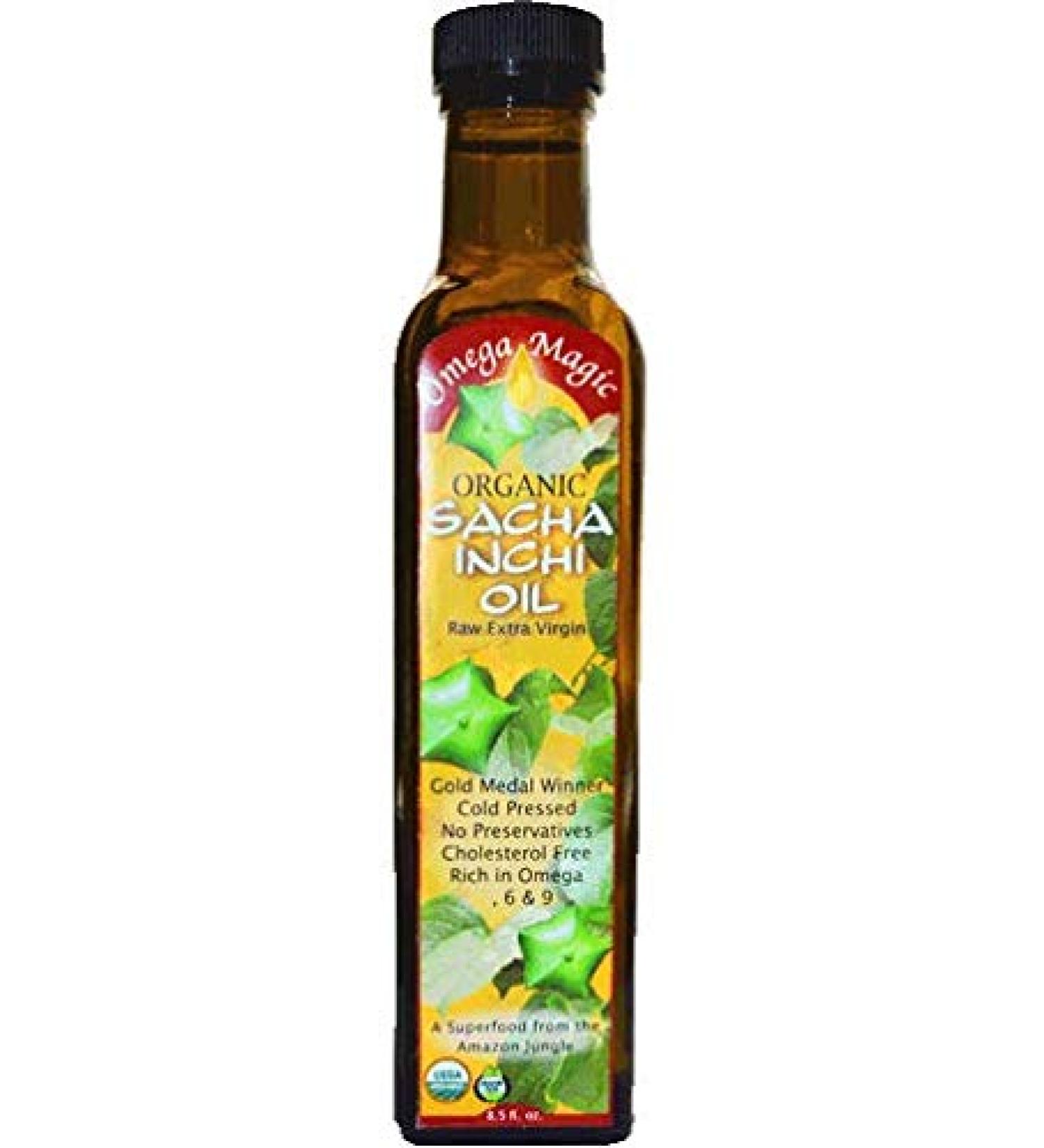 Sacha Inchi Oil - Organic Cold Pressed Superfood for Hair - 8.5oz by Amazon Therapeutic Laboratories - Buy Online on GoSupps.com