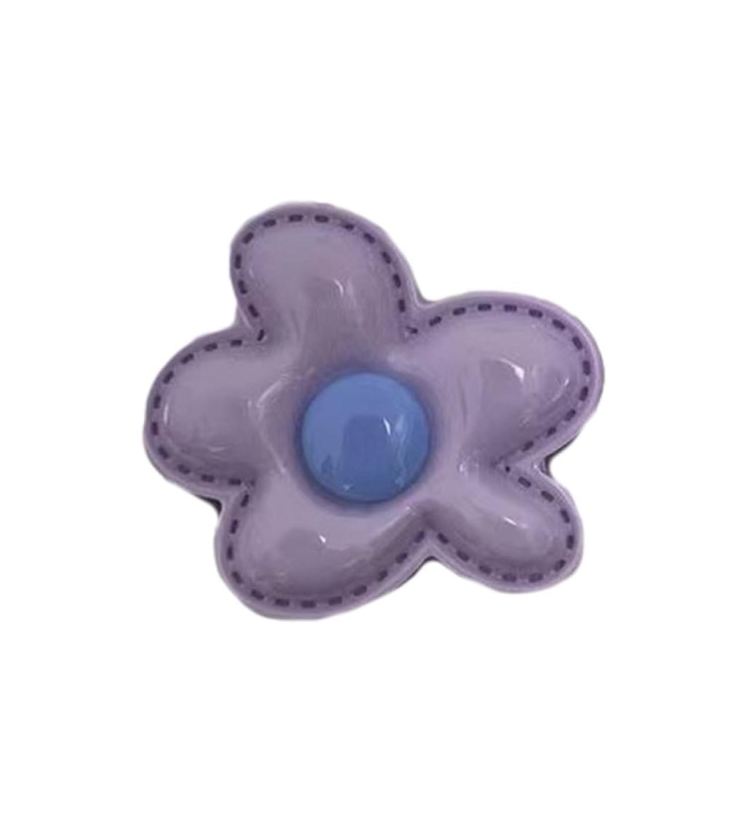 Shinycome Floral Hair Clip Resin Hair Accessory Flower Hair Barrettes Resin Flower Hair Hairpin for Girls Woman Teen Purple - Buy Online on GoSupps.com