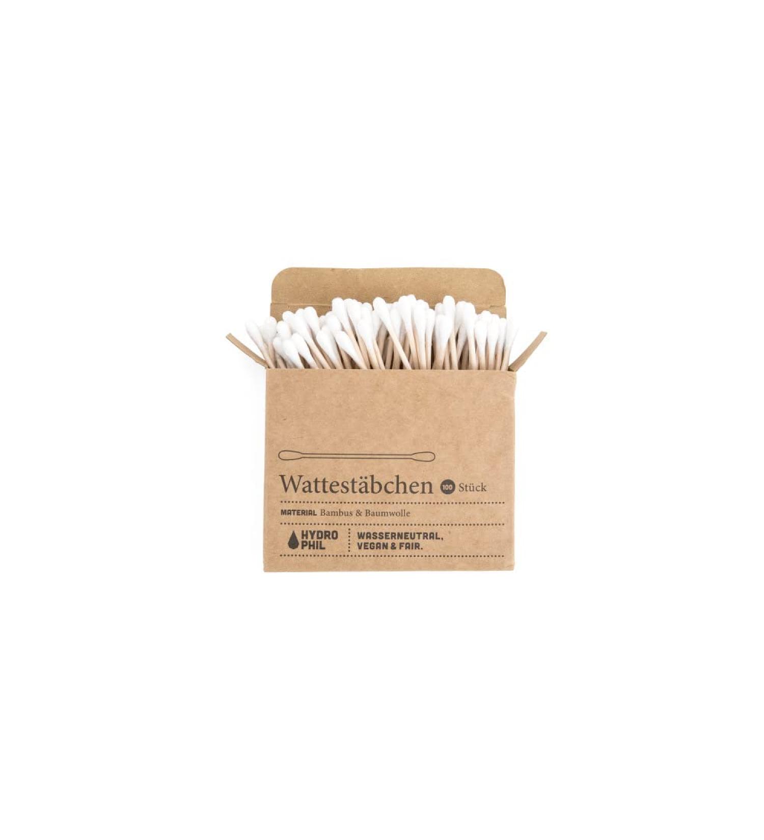 Bamboo and cotton swabs 2 x 100.00 pcs
