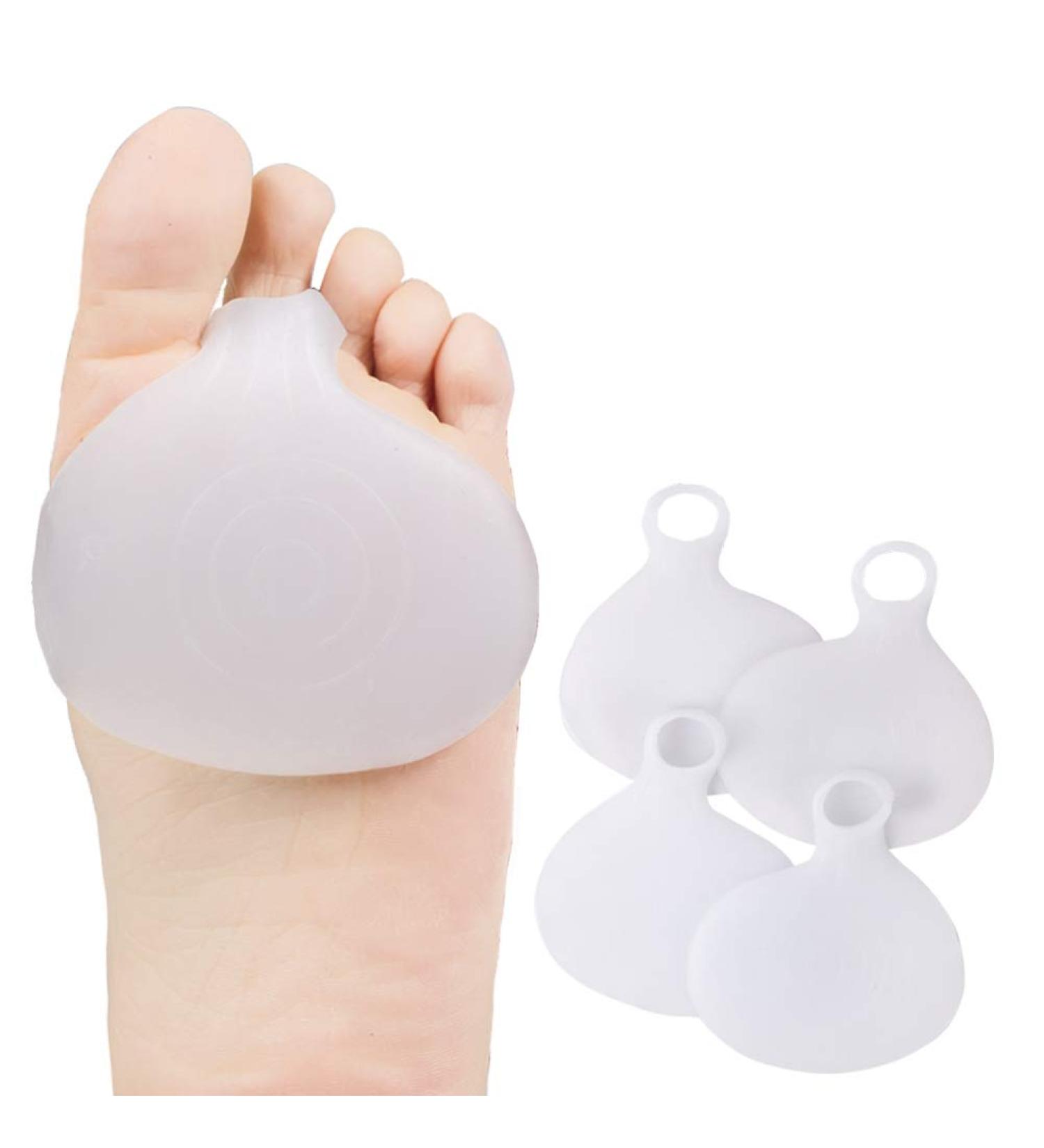 Forefoot Cushion Pads - Soft Gel Inserts for Men and Women - Relieve Callus Metatarsal Foot Pain - 2 Pair - Buy Online on GoSupps.com