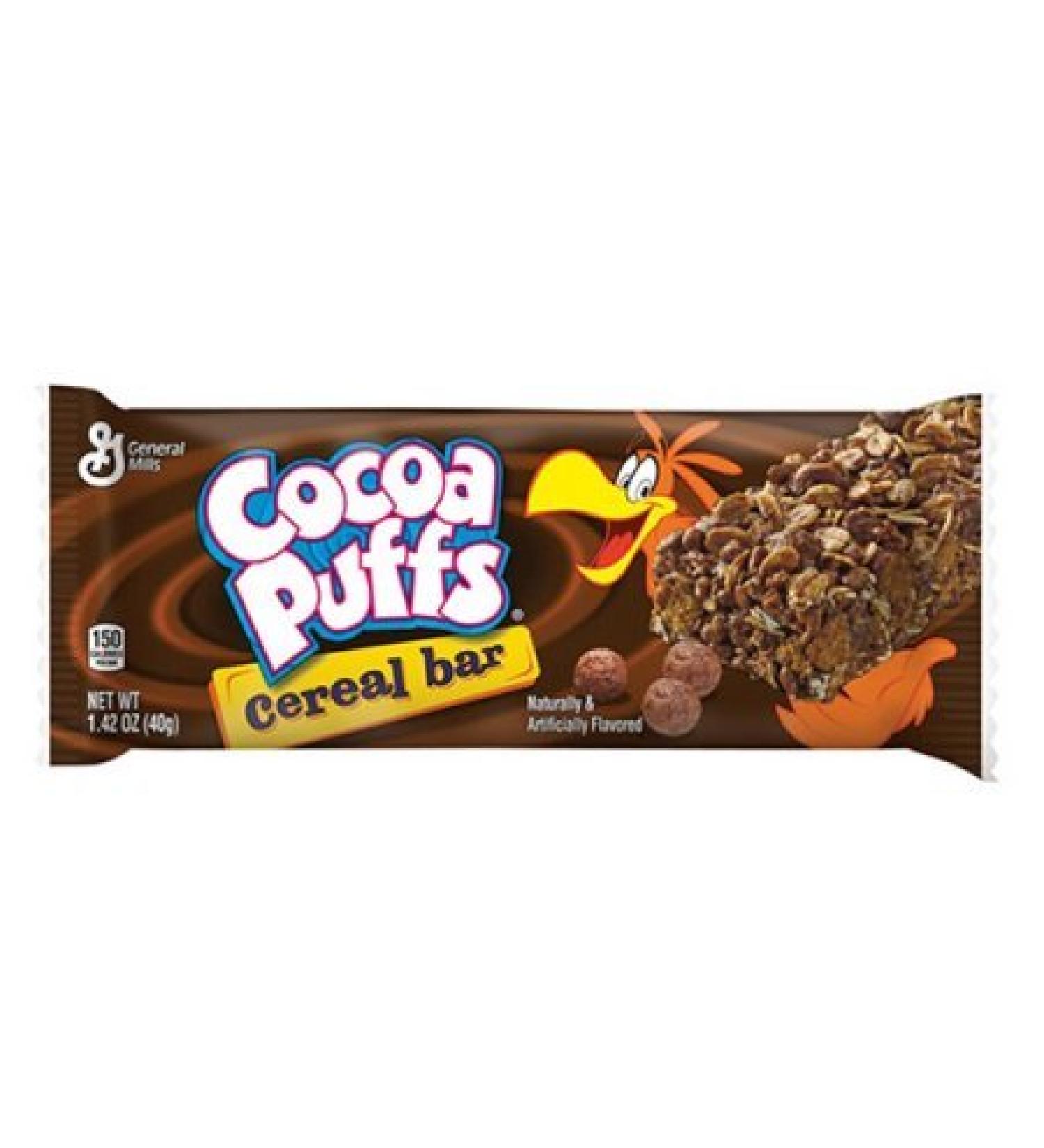 General Mills Cocoa Puff Cereal Bar 1.42 Oz pack of 24
