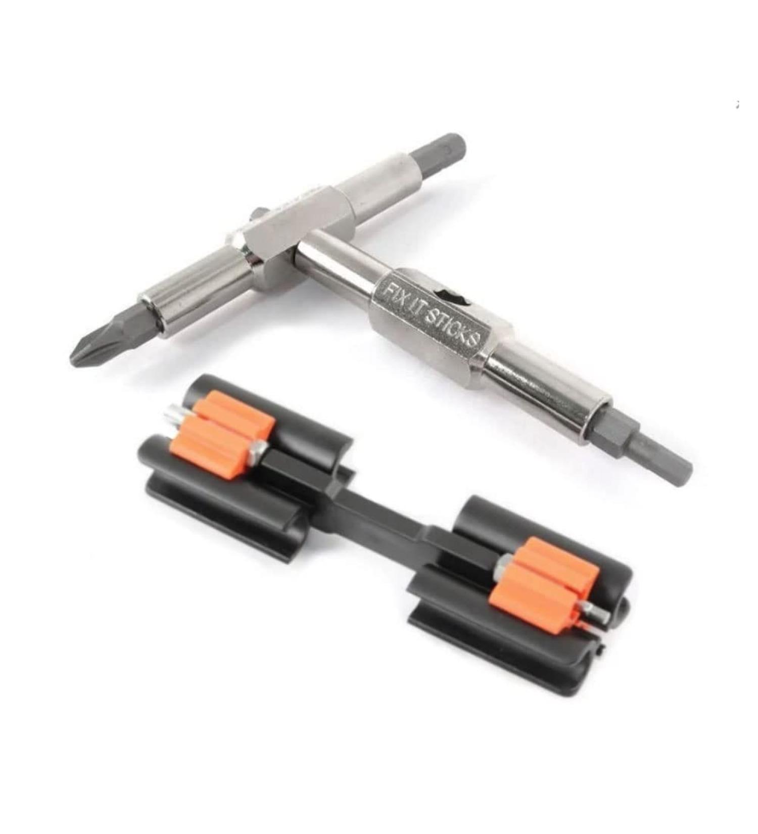 Fix It Sticks Replaceable Edition Steel Multi-Tool with 8 Interchangeable Bits - Silver - Buy Online on GoSupps.com
