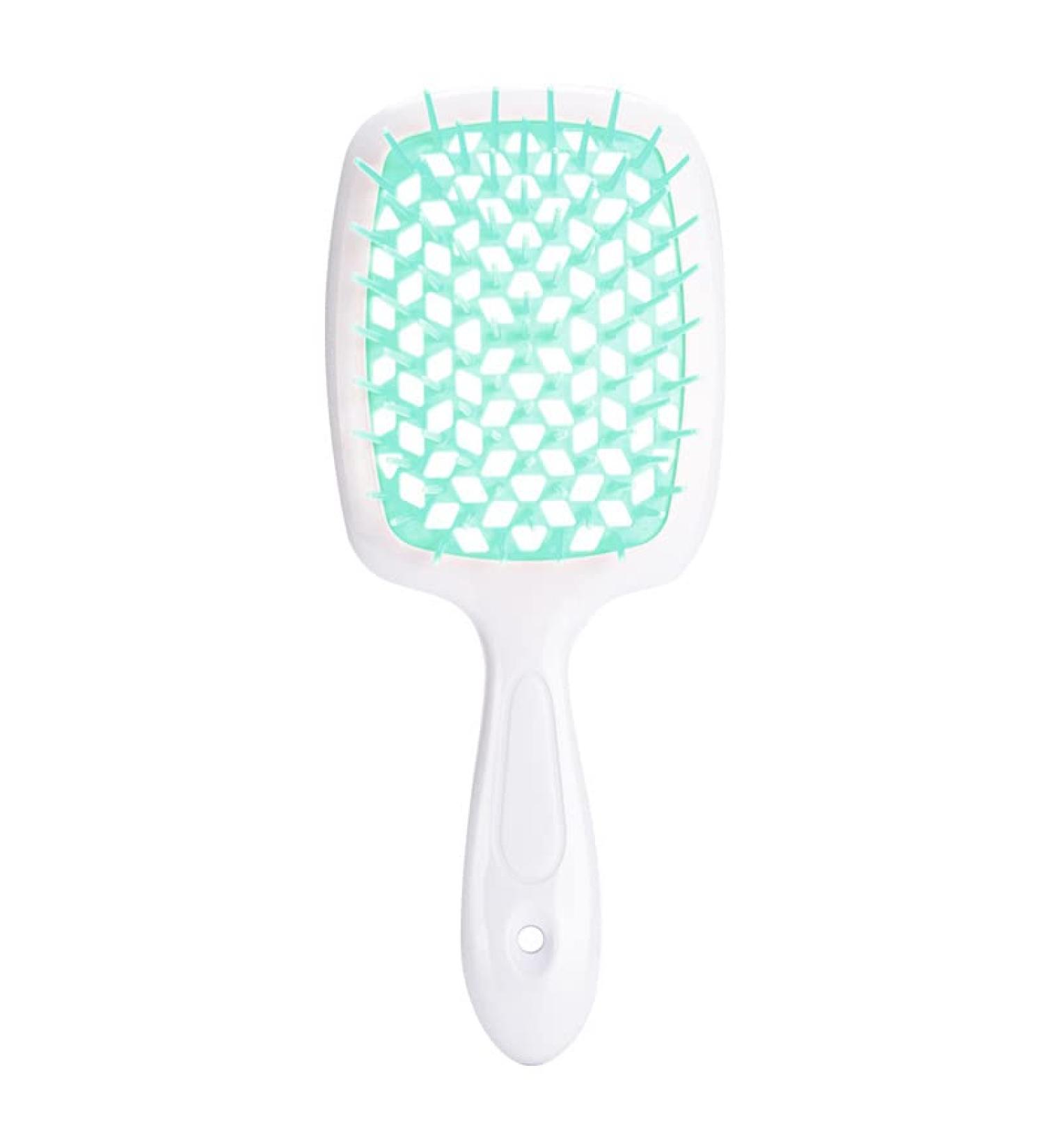 Comb Women's Scalp Massage Comb Hair Brush Women's Hollowed Out Home Salon Hair Styling Tool Comb Wide Tooth Comb (Color : Light green-white) - Buy Online on GoSupps.com