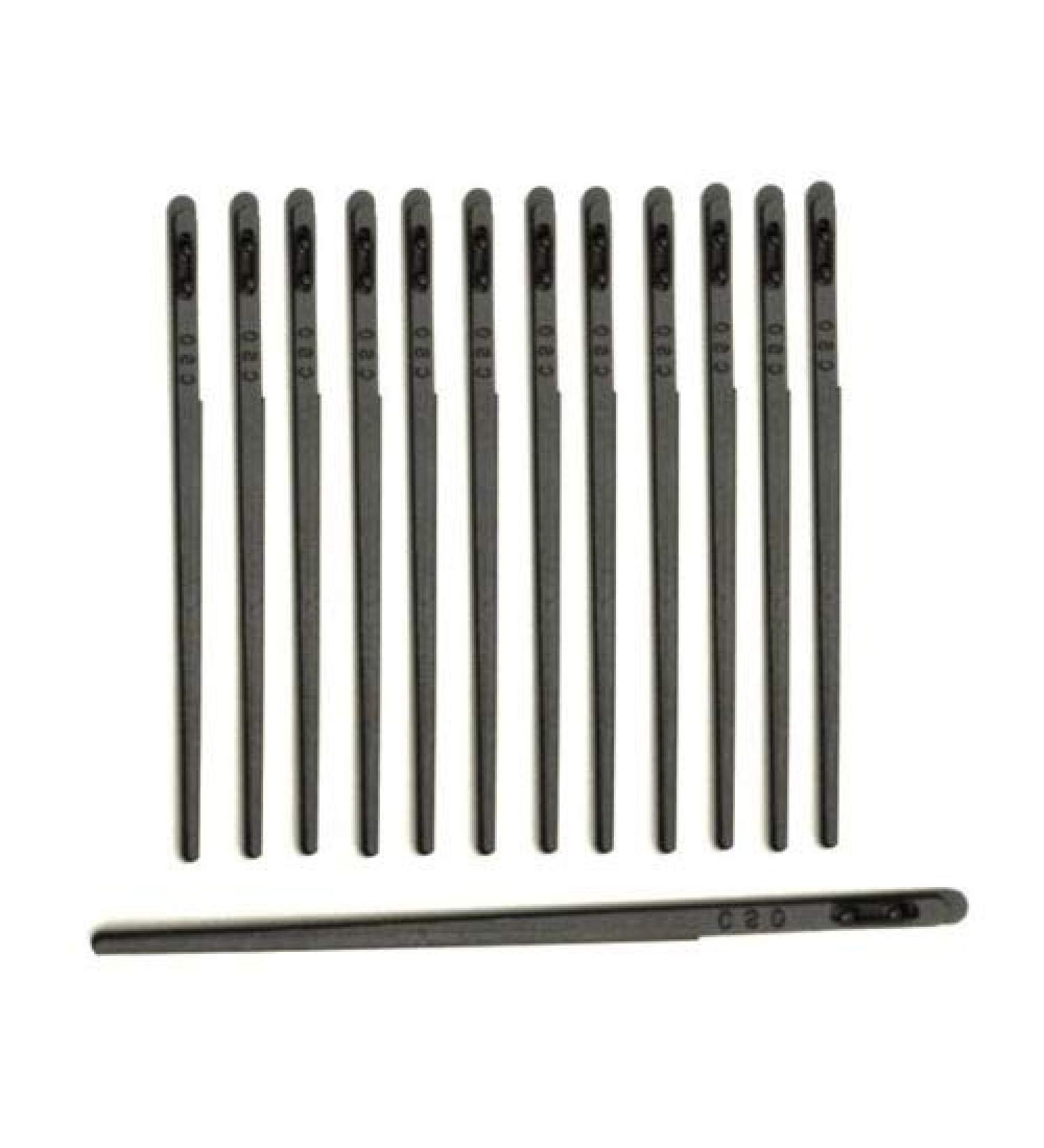 C.S. Osborne Pack of 12 Leather Lacing Needle 411-1/2 Leathercraft Tool