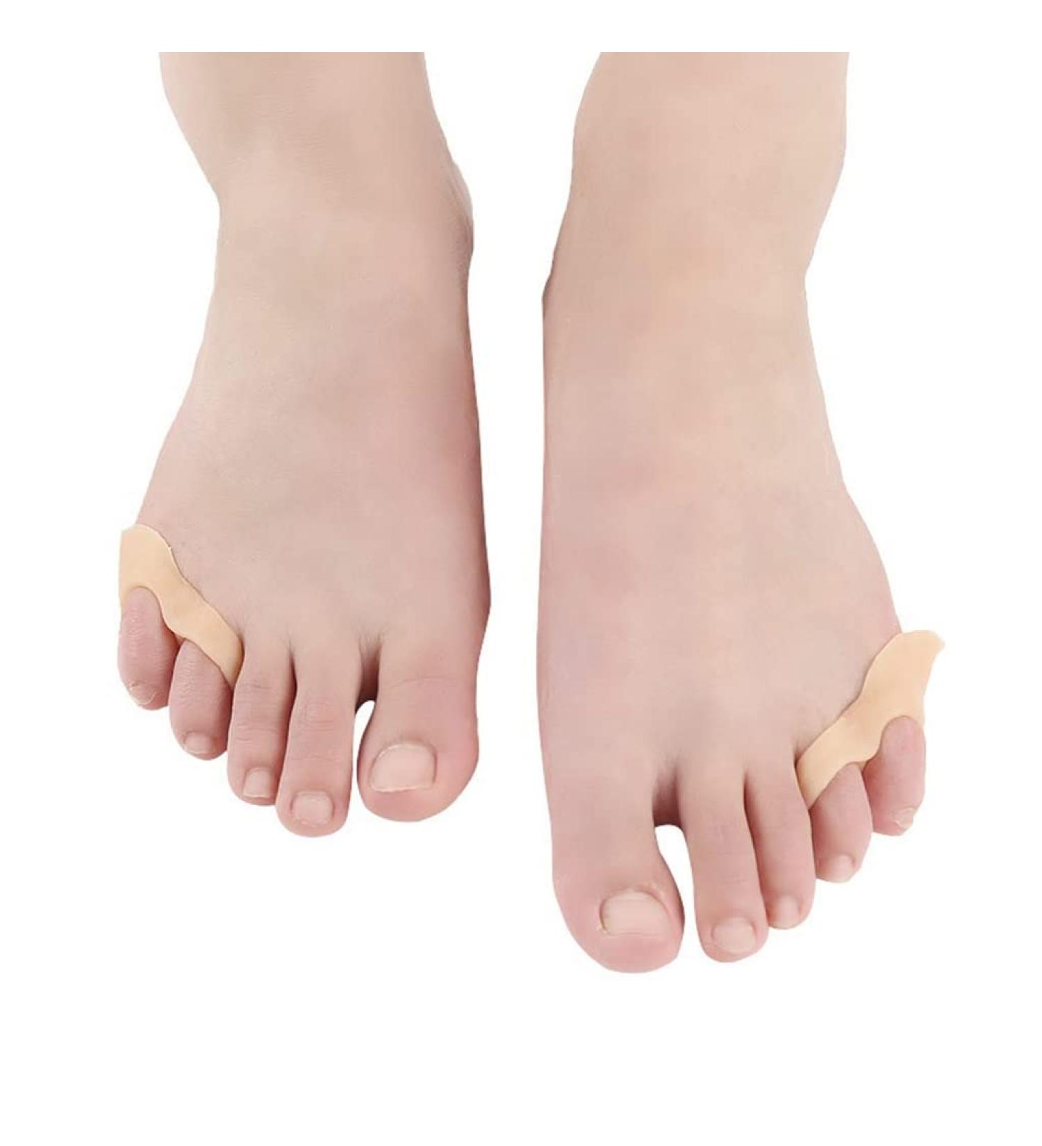 DEAVER Two Hole Gel Toe Separator - Double-Hole Pinky Spacer for Overlapping Toes, Callus & Blister Relief - 2 Pairs - Buy Online on GoSupps.com