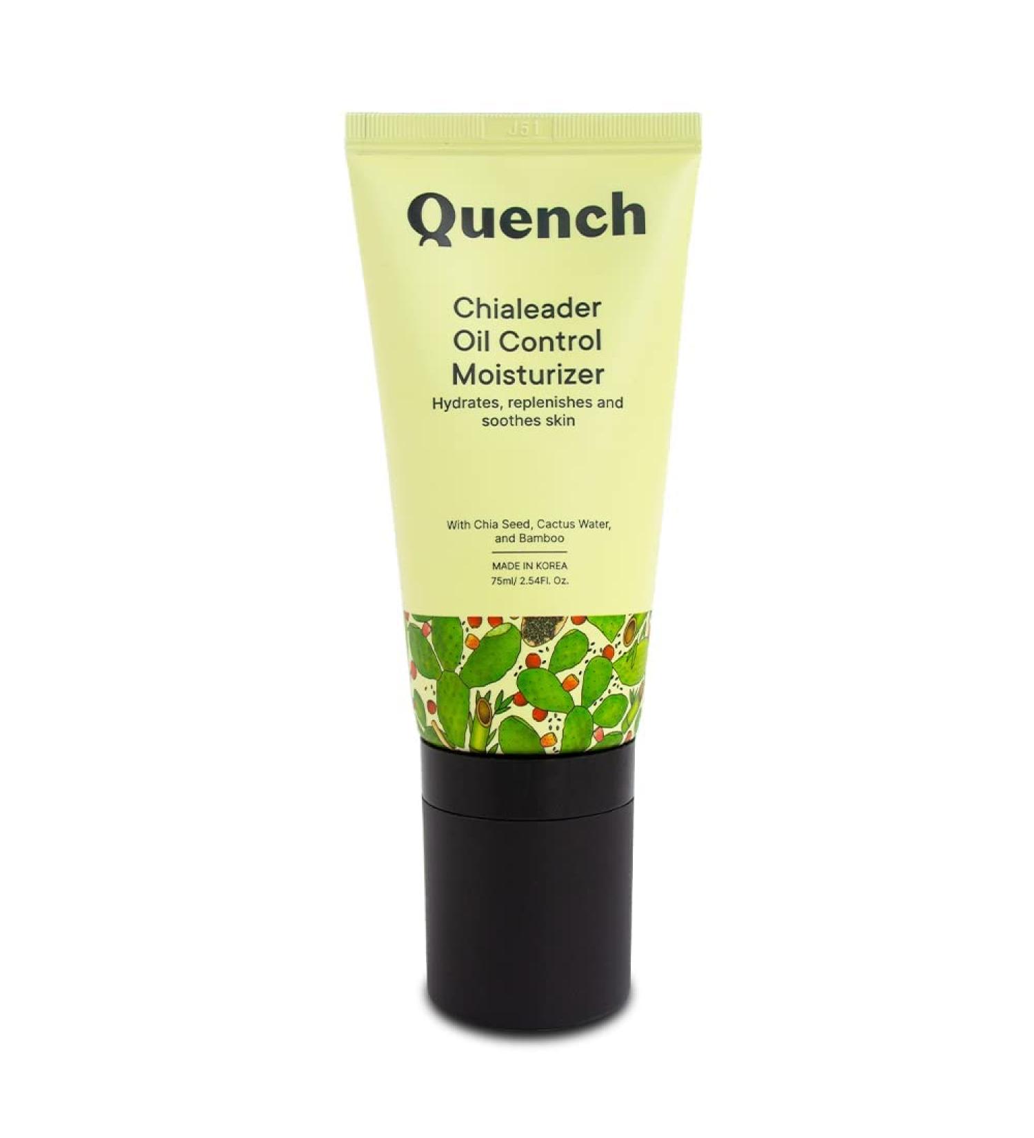 QUENCH H Chialeader Oil Control Korean Moisturizer | Roller Ball Applicator | Excess Oil Control | Chia Seed Face Cream | Made in Korea | 75ml - Buy Online on GoSupps.com