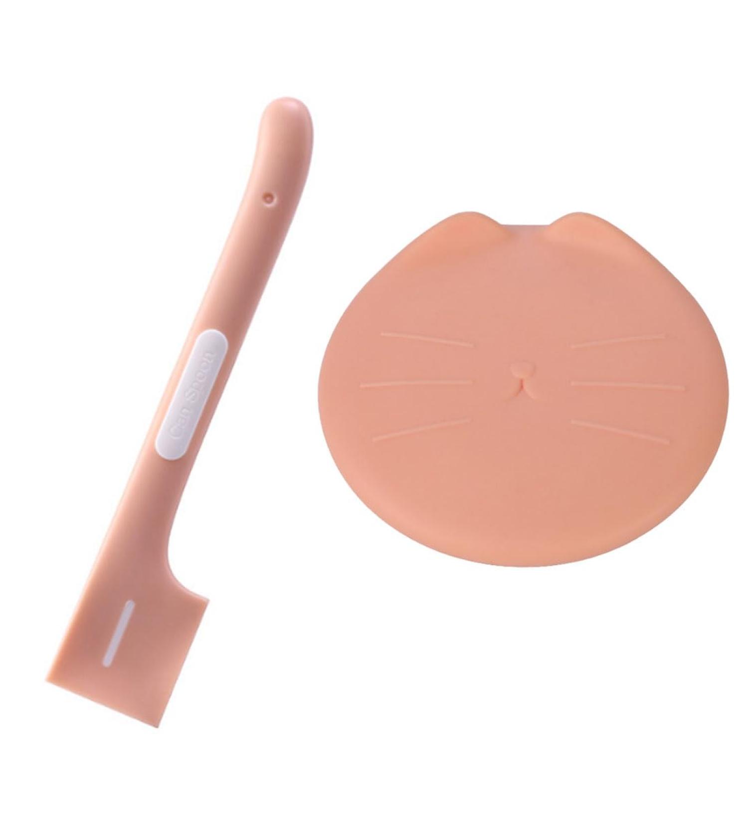 JOCXZI Pet Food Can Lid Set 1 Piece Pet Food Can Lid with 1 Spoon for Can Food Silicone Pet Can Lid with Spoon Can Lid for Dog and Cat Food Fits - Buy Online on GoSupps.com