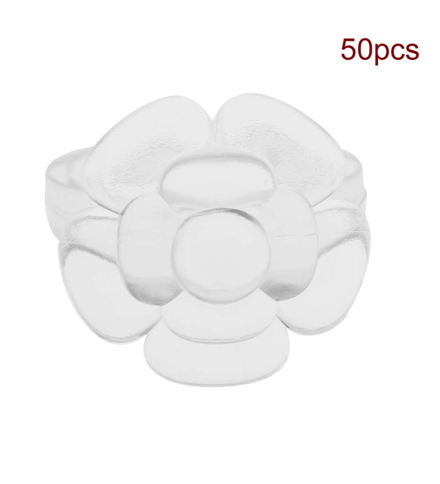 50-Part Polish Gel Nail Diagram Ring Set | Flower & Butterfly Manicure Gel Color Display Tool in Beige & Clear | International Shipping - Buy Online on GoSupps.com