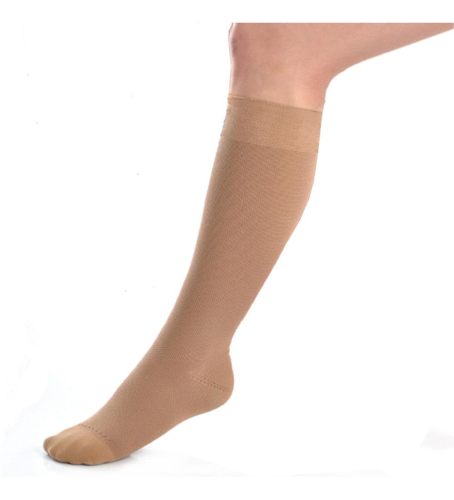 JOBST UltraSheer Knee High Compression Stockings - 20-30 mmHg SoftFit Technology Closed Toe Medium Size Natural Color - Shop Internationally - Buy Online on GoSupps.com