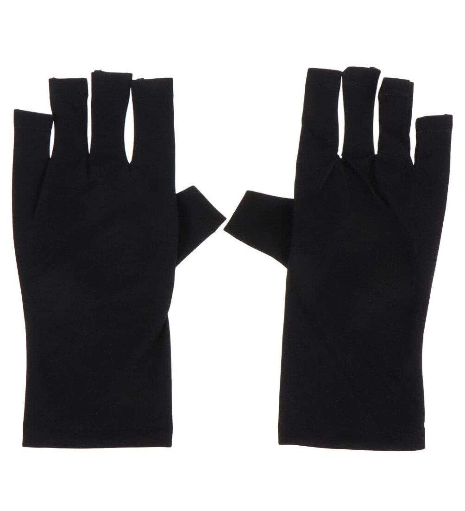 FOMIYES 1 Pair nail gloves gel manicure gloves fingerless driving gloves LED dry lamp gloves sun protector gloves half finger gloves nail art gel sun protection nail polish polyester Miss - Buy Online on GoSupps.com