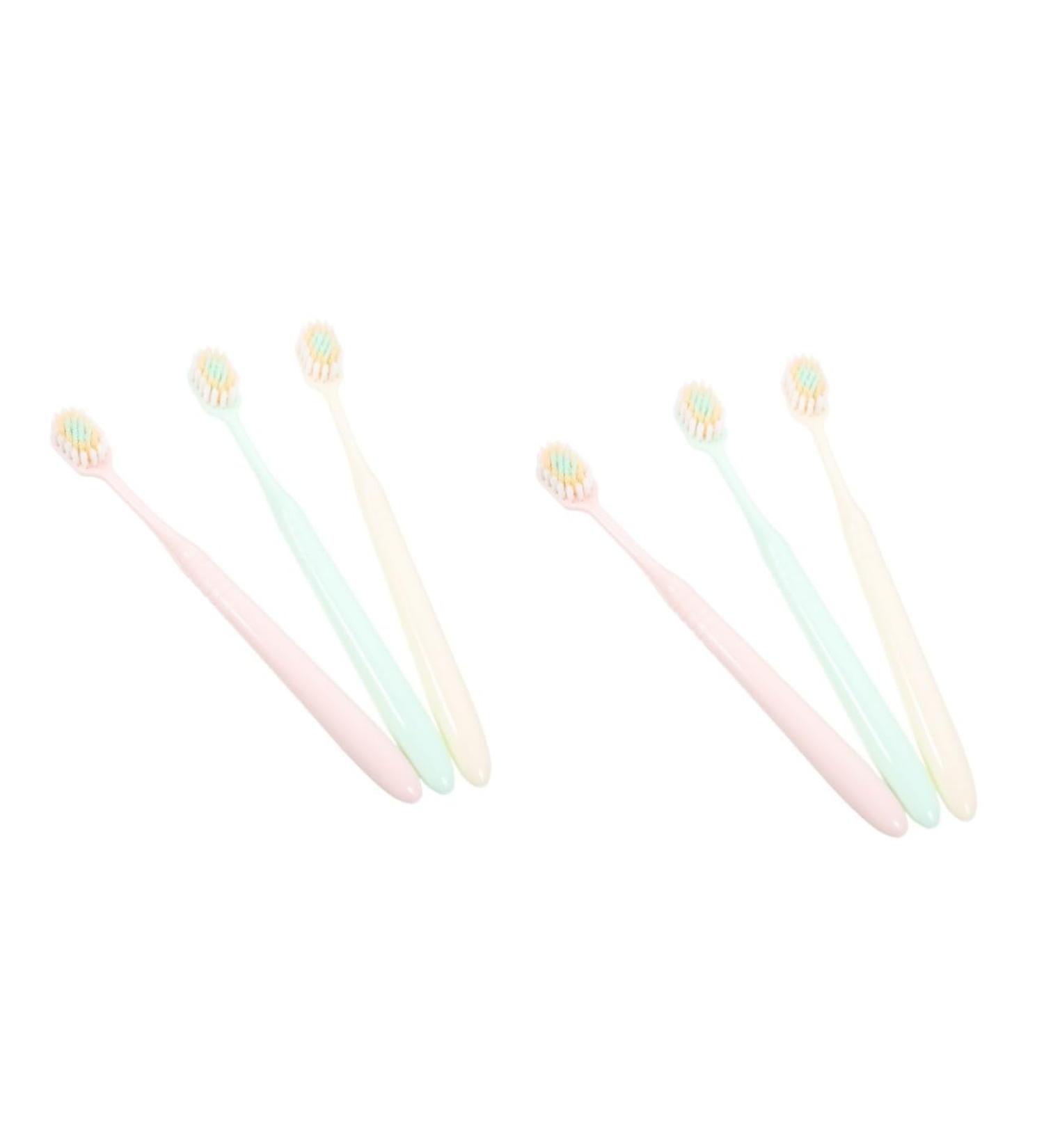 Beavorty 6-Piece Soft Toothbrush Set Portable Creative & Thin Toothbrushes for Adults Ideal for Gentle Cleaning | 1 Pack - Buy Online on GoSupps.com