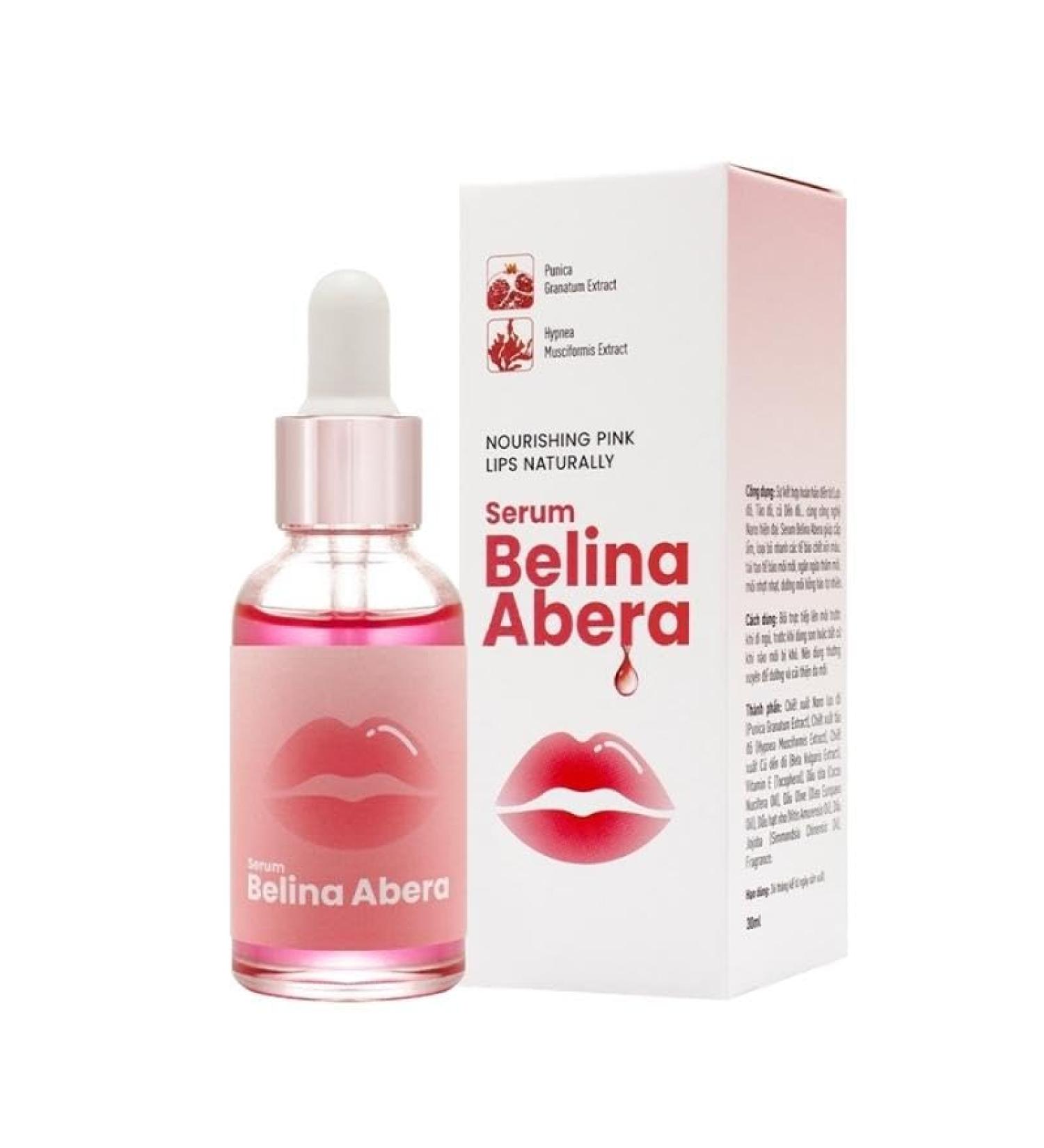 Abera Belina Serum Lip Stain Gift Moisturizing Revitalizing and Tinting for Dry Lips Holiday Christmas Gift