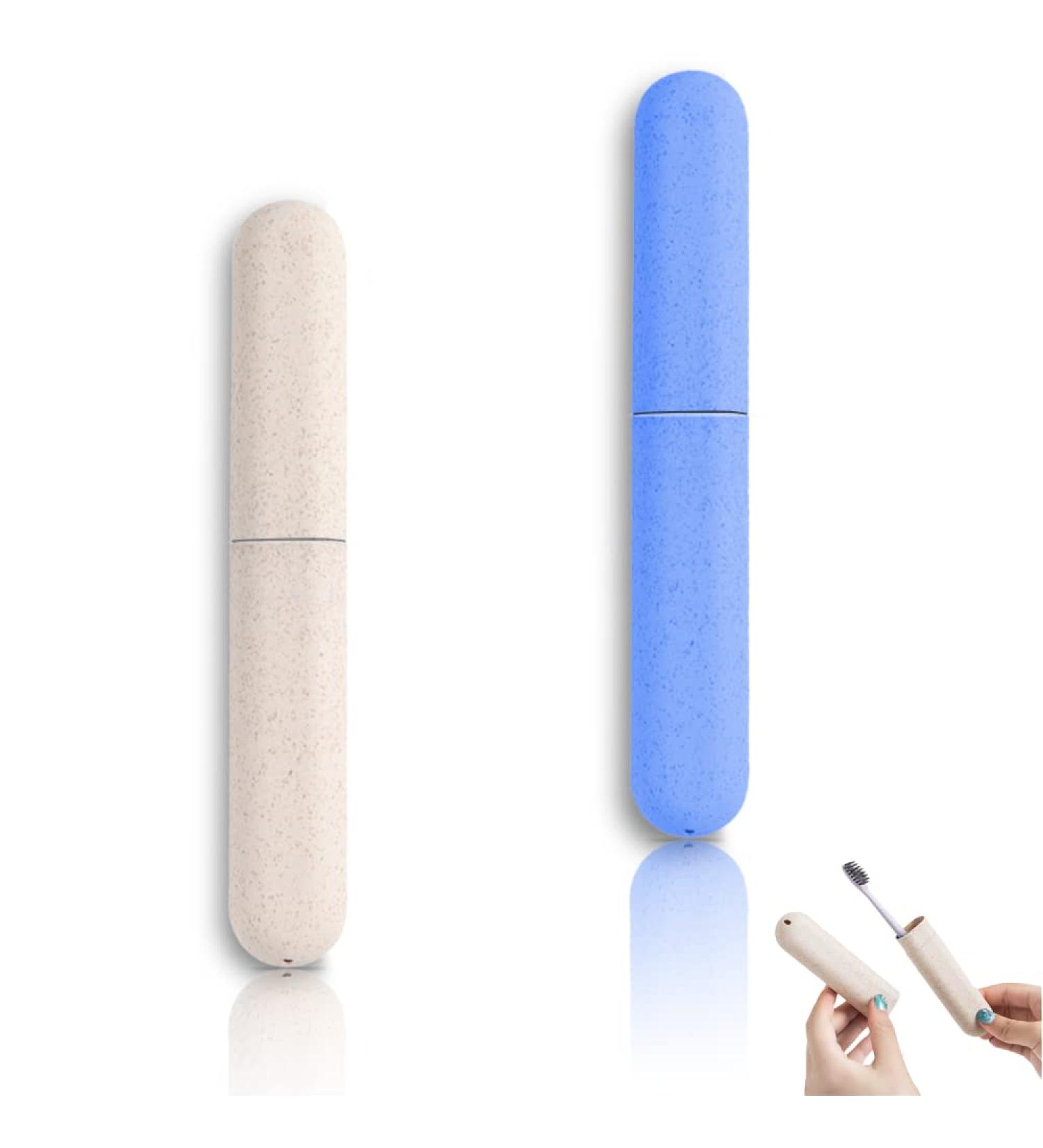 2 Pcs Toothbrush Case Toothbrush Case Travel Cover Plastic Travel Toothbrush Cover Replacement Toothbrush Storage Case Portable Travel Toothbrush Holder for Home Travel Hiking - Buy Online on GoSupps.com