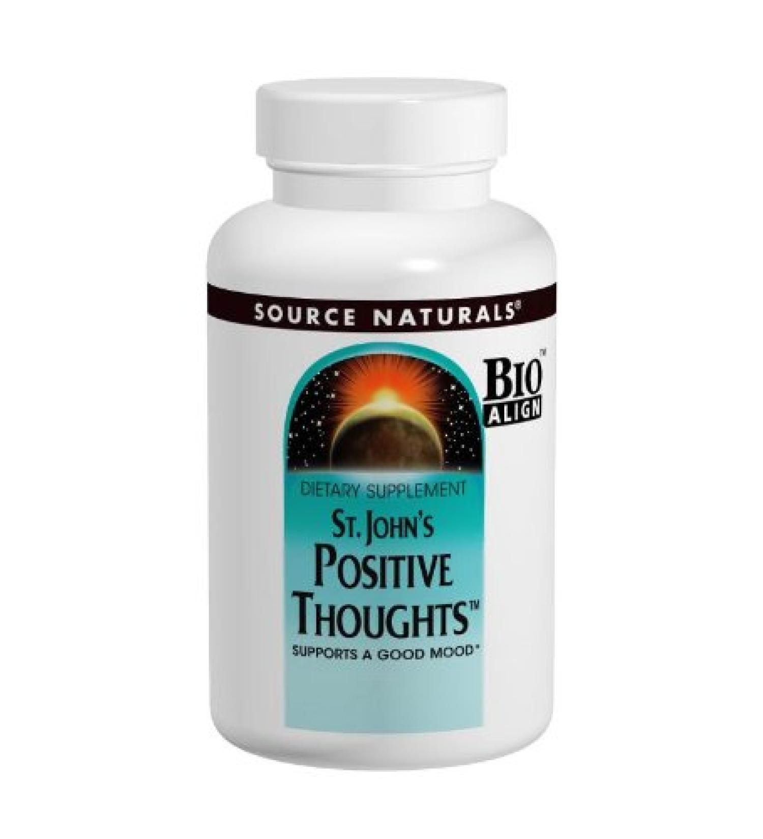 Source Naturals St. John's Positive Thoughts Herbal Supplement - 90 Tablets (2-Pack) - Buy Online on GoSupps.com