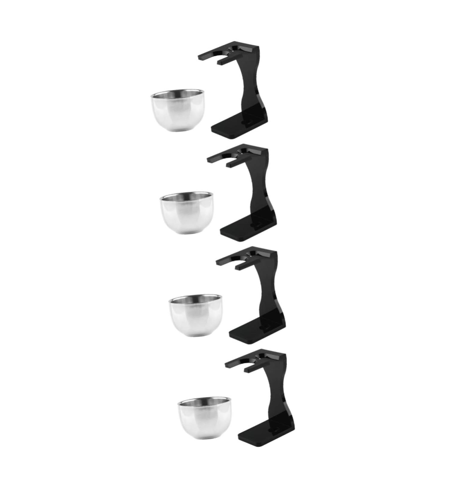 Minkissy 4 Sets Razor Kit - Stainless Steel Shaving Bowl & Stand - Perfect Gift for Men - Buy Online on GoSupps.com