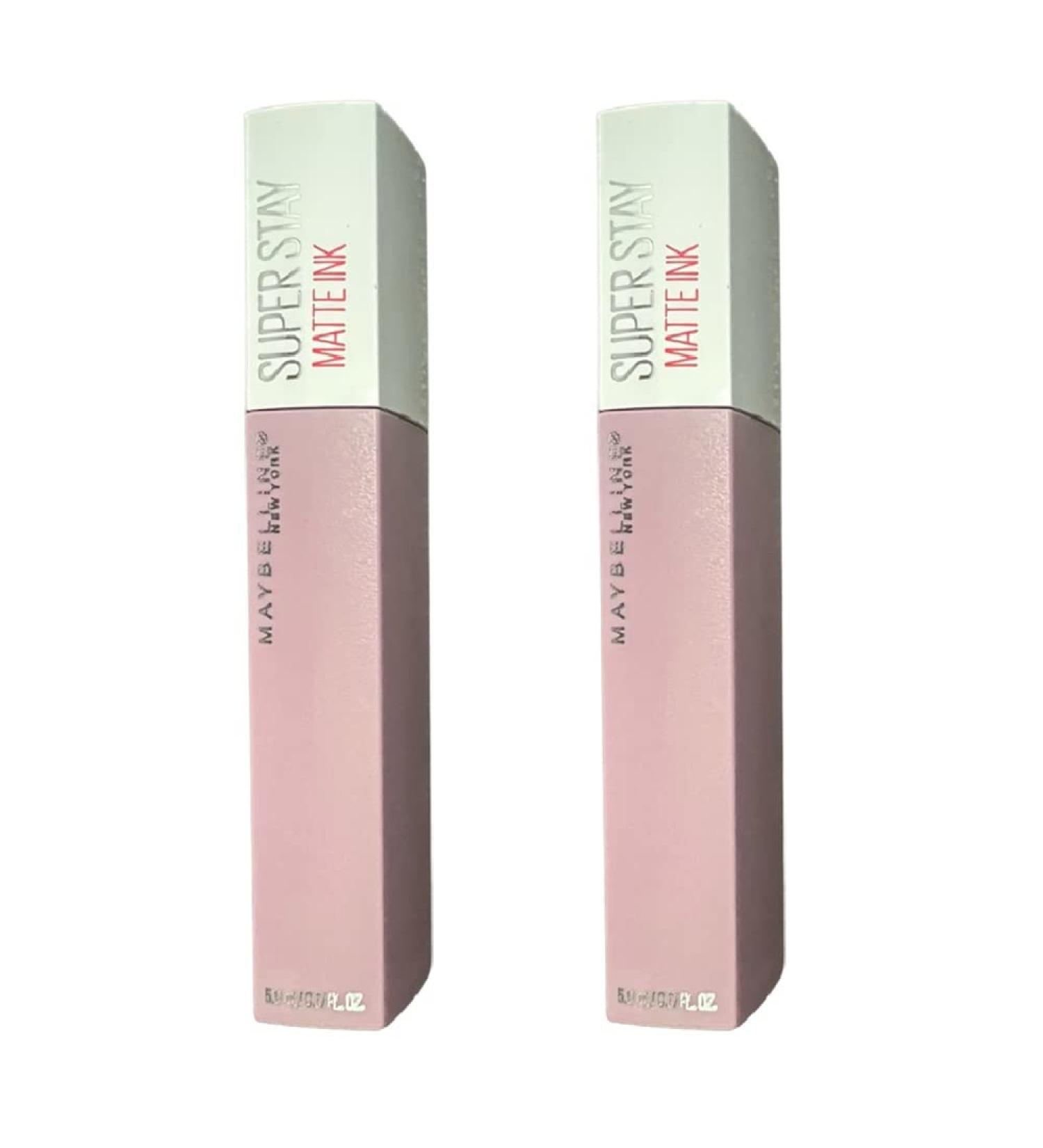Maybelline SuperStay Matte Ink Liquid Lipstick Philosopher 100 - Pack of 2 | 0.17 Fl Oz - Buy Online on GoSupps.com