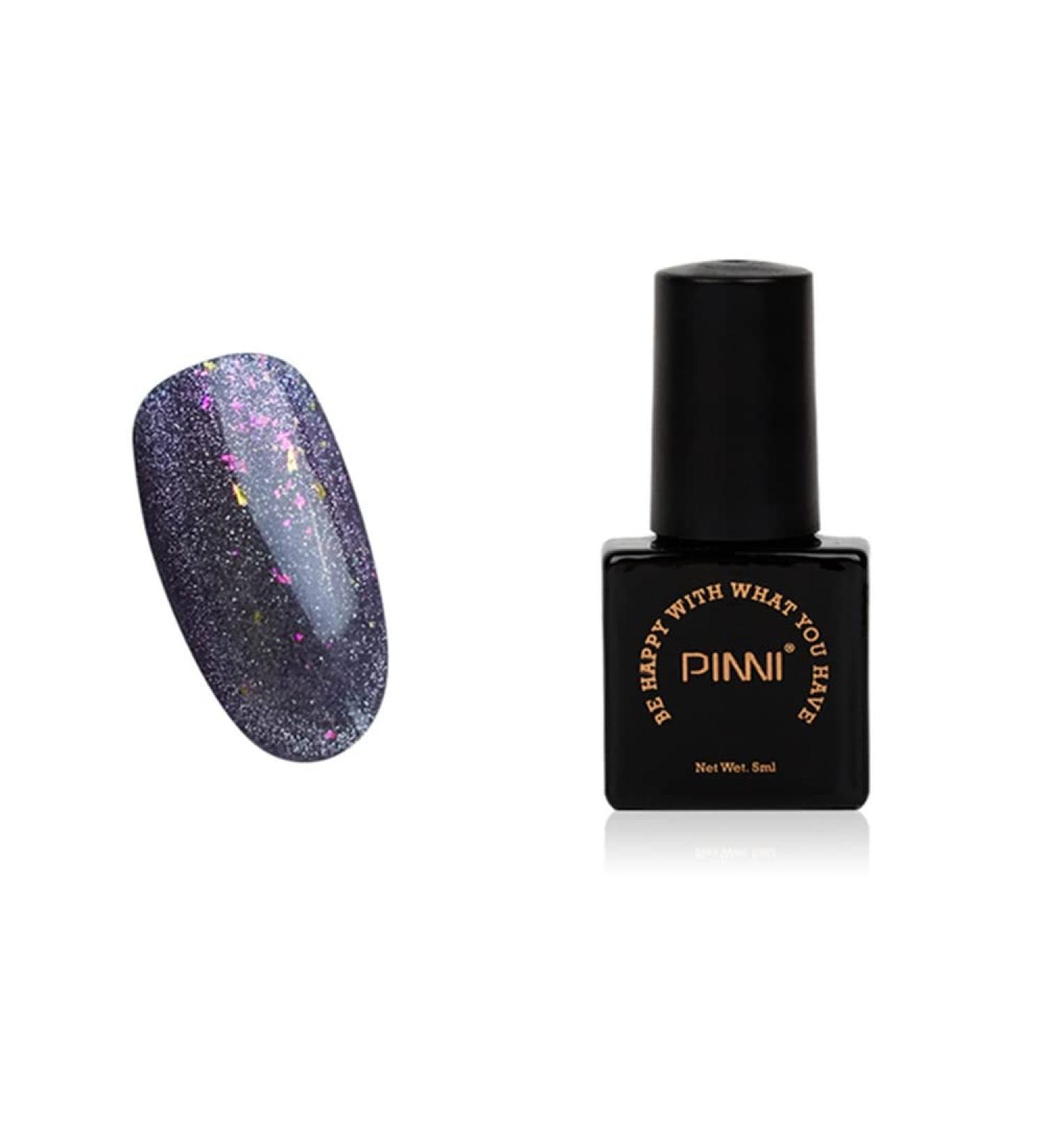 Shop Pinni Magnetic Cat Eye UV LED Gel Nail Polish - Superfine Mica Aurora Platinum Glitter | Winter Christmas Set | Semi-Permanent Soak-Off Manicure - 5ml - Buy Online on GoSupps.com
