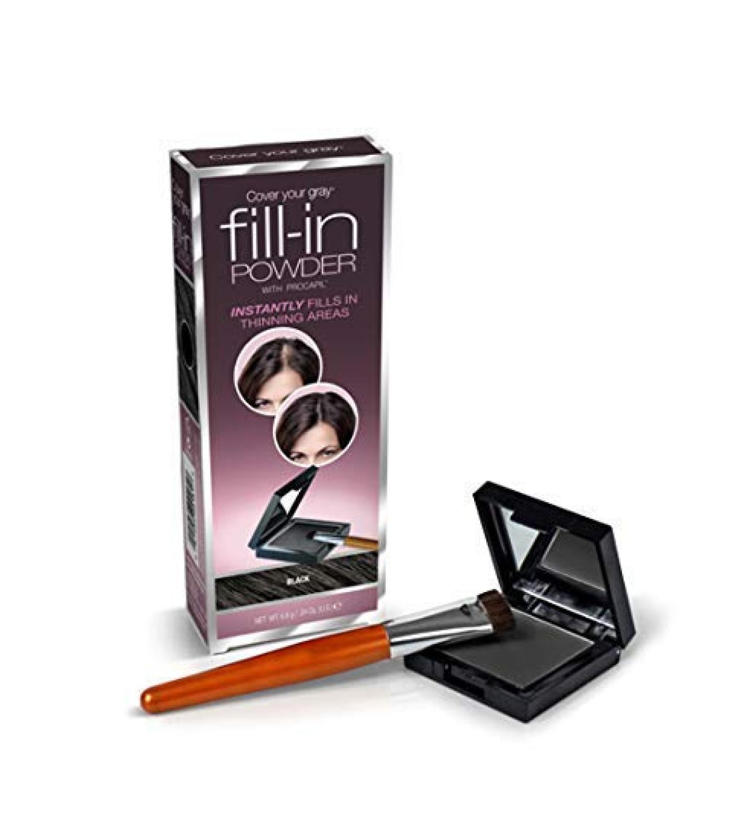 Cover Your Gray Black Fill in Powder - Instant Root Touch Up and Hair Color Concealer - Buy Online on GoSupps.com