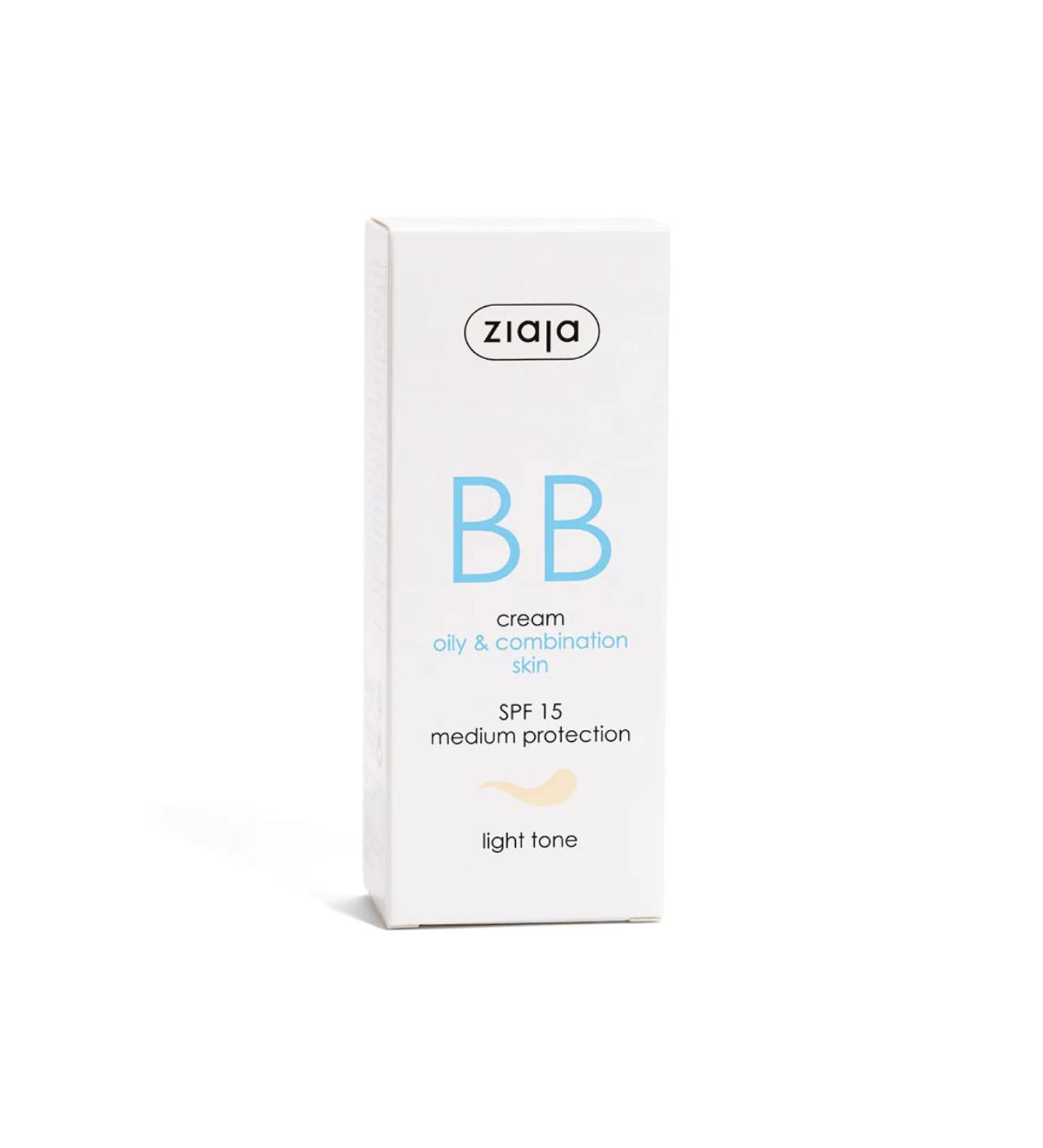 Ziaja BB Cream Skin Care and Moisturizer SPF15 Light Tone 50 ml