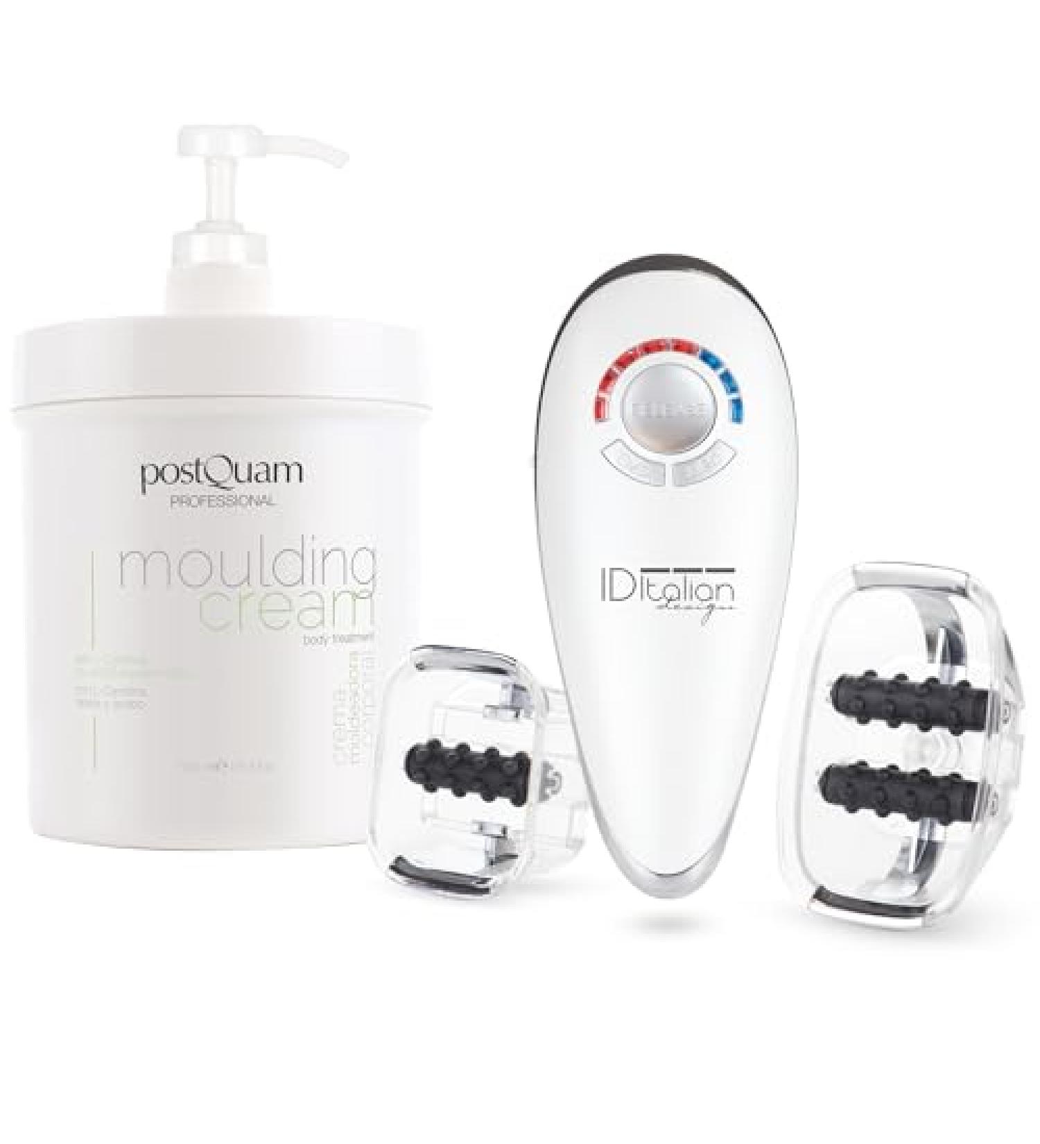  POSTQUAM PostQuam Professional Molding Cream Pack 1000 ml + Sculptor Massager Molding cream with fucus L-carnitine and caffeine + suction rollers and EMS Sculpts and improves elasticity - Buy Online on GoSupps.com