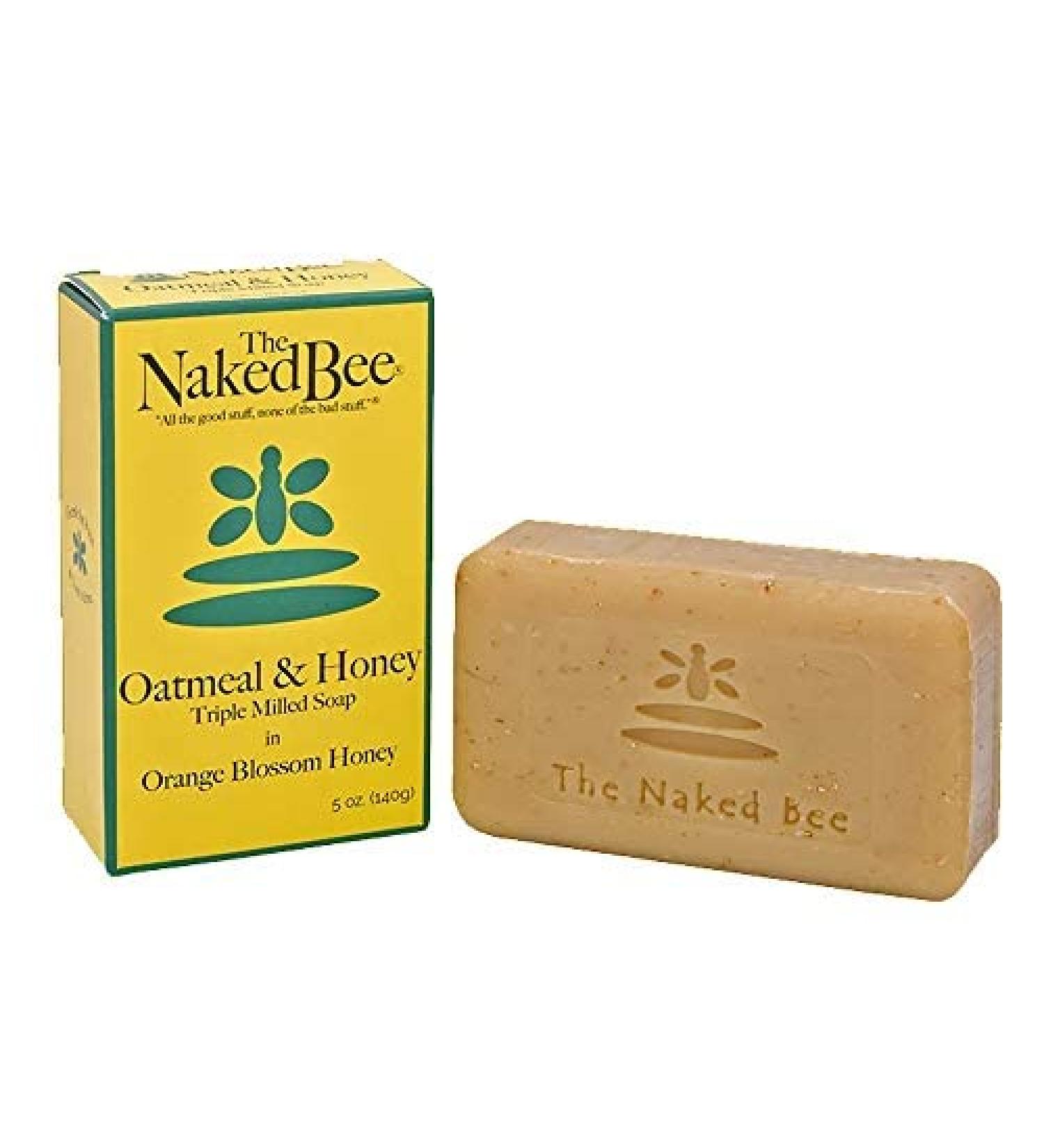The Naked Bee Oatmeal & Honey Triple Milled Soap 5oz 3 Pack - Orange Blossom Honey - Buy Online on GoSupps.com