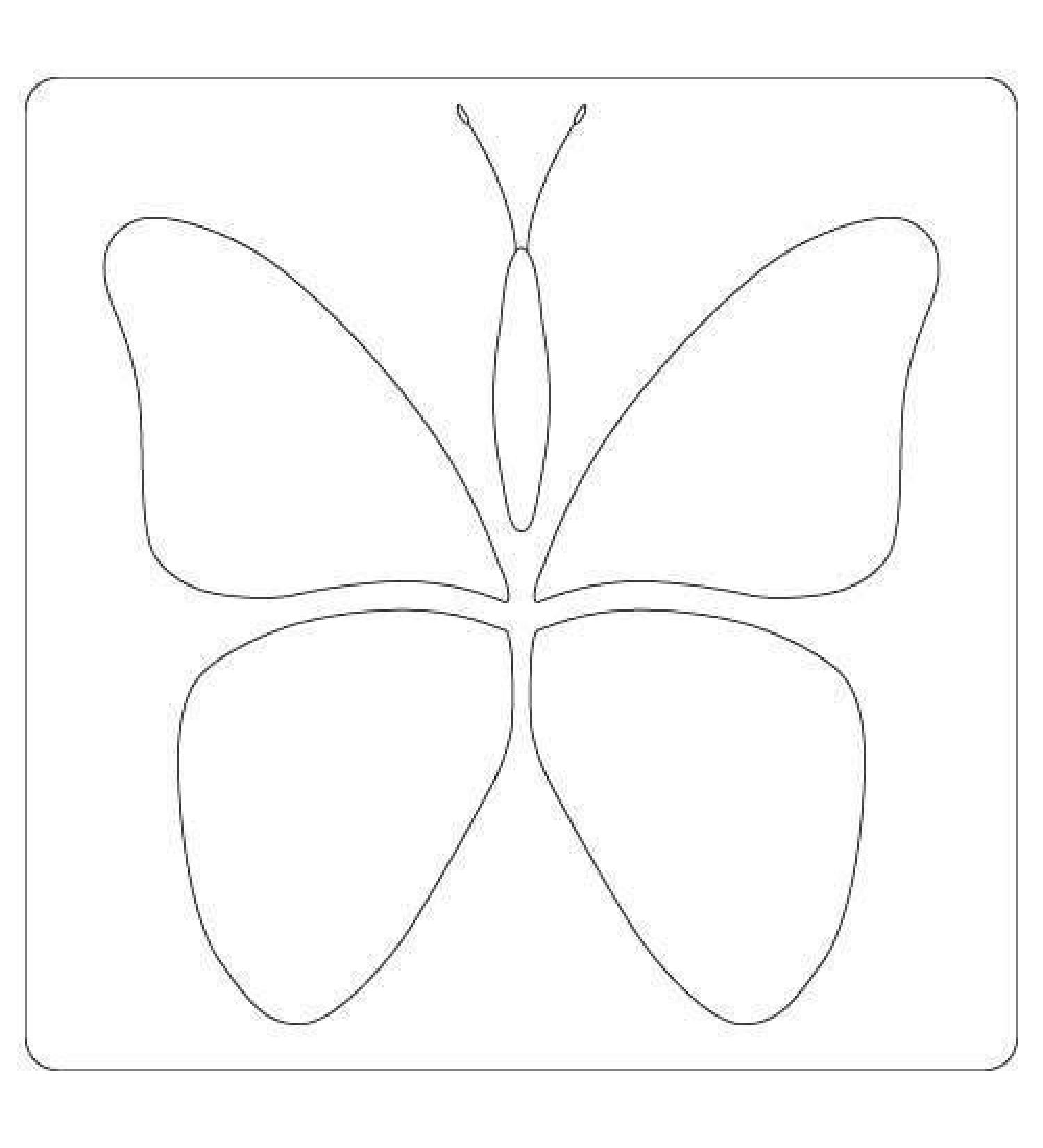 Laundry Basket Quilts  Stencil - Butterfly - Applique Quilt Patterns