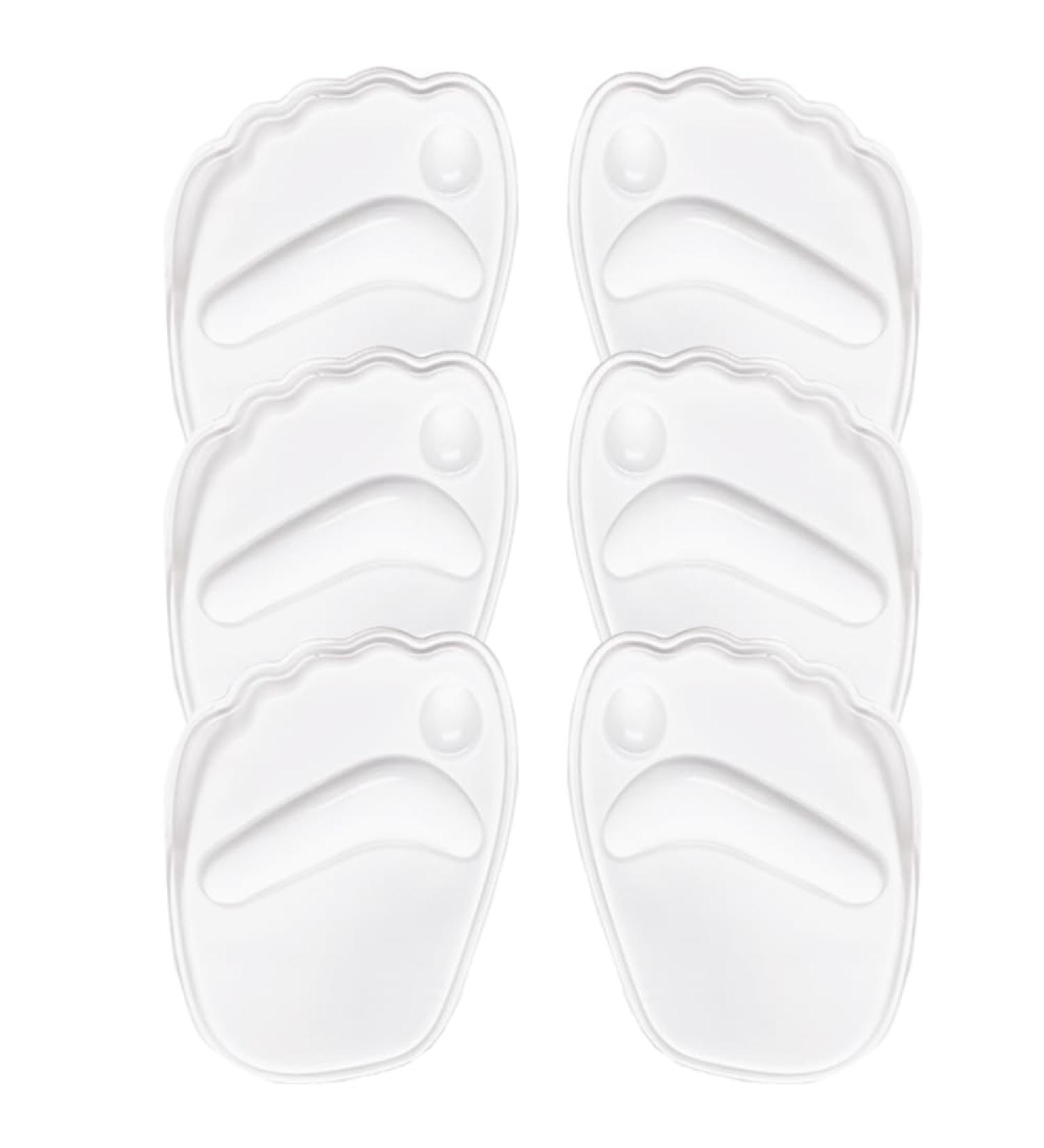 Metatarsal Pads Women Ball of Foot Cushions for Women Non Slip High Heel Comfort Pads All Day Foot Pain Relief Gel Shoe Inserts for Women 3-Pair (Clear)
