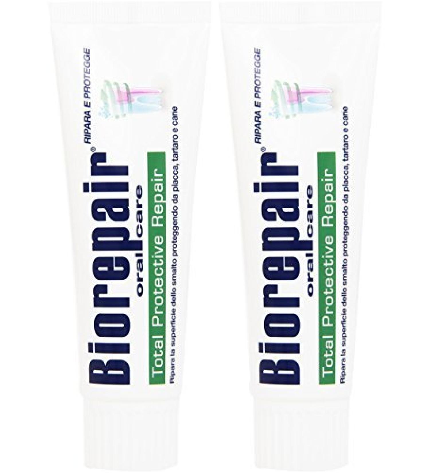 biorepair total protection toothpaste 75ml protect enamel & REPAIR from acid erosion and plaque safe for whole family by Biorepair