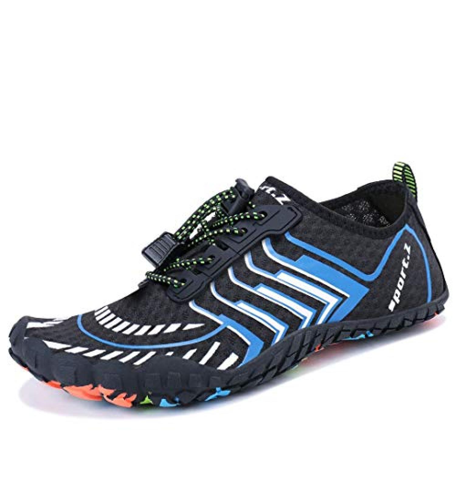 MAYZERO Water Shoes | Swim Surf Beach Pool Shoes | Wide Toe Hiking Aqua Shoes | Winter House Slippers | Blue - Size 11 Women/ 9.5 Men - Buy Online on GoSupps.com