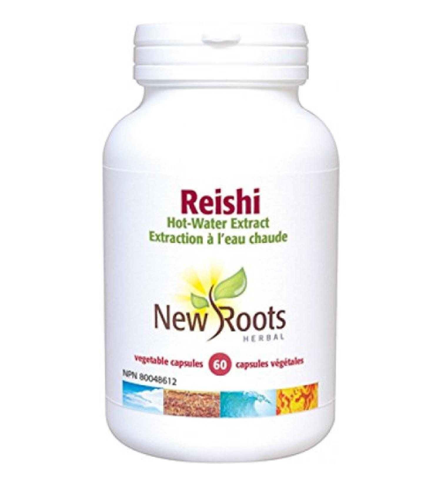 New Roots Reishi 500mg 60 Capsules