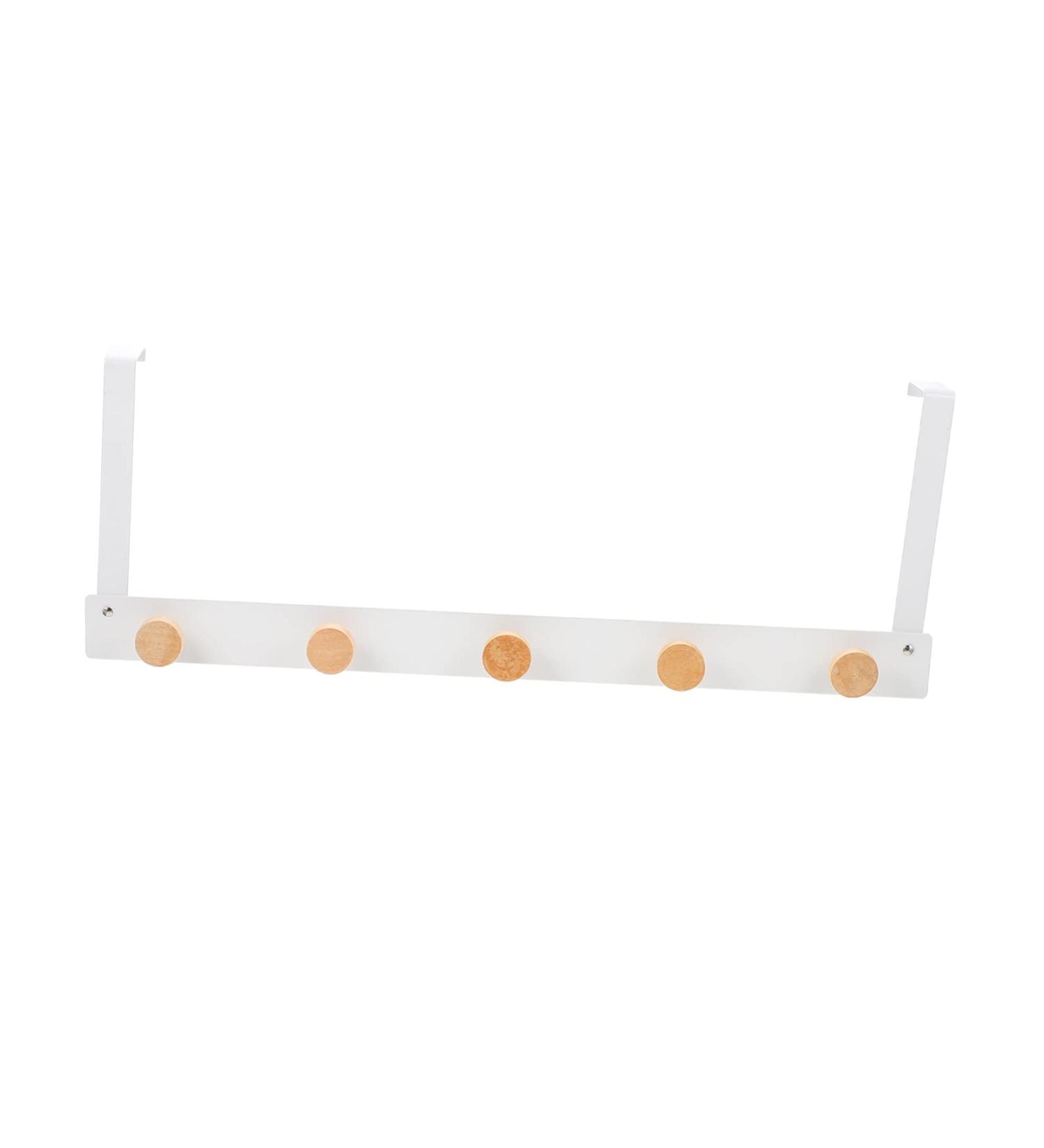 STOBAZA Rear The for Home Rack Door Hanging Organizer Back Over Towel Hook Punch- Clothing Punch 50X8cm White - Buy Online on GoSupps.com