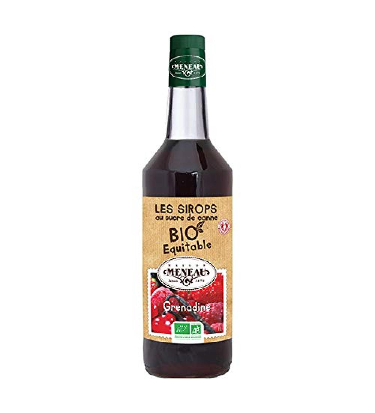Maison Meneau - Organic Grenadine Syrup 1 L - Sold per unit - Buy Online on GoSupps.com