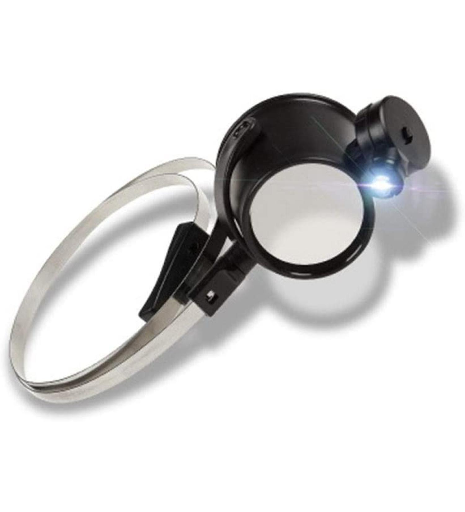 Magnifying Glass 15X Hands Free Headband LED Illuminated Eye Mask Visor Glasses Magnifying - for Mechanical Processing Jewelry Appraisal Watch Repair and Miniature Engraving - Buy Online on GoSupps.com