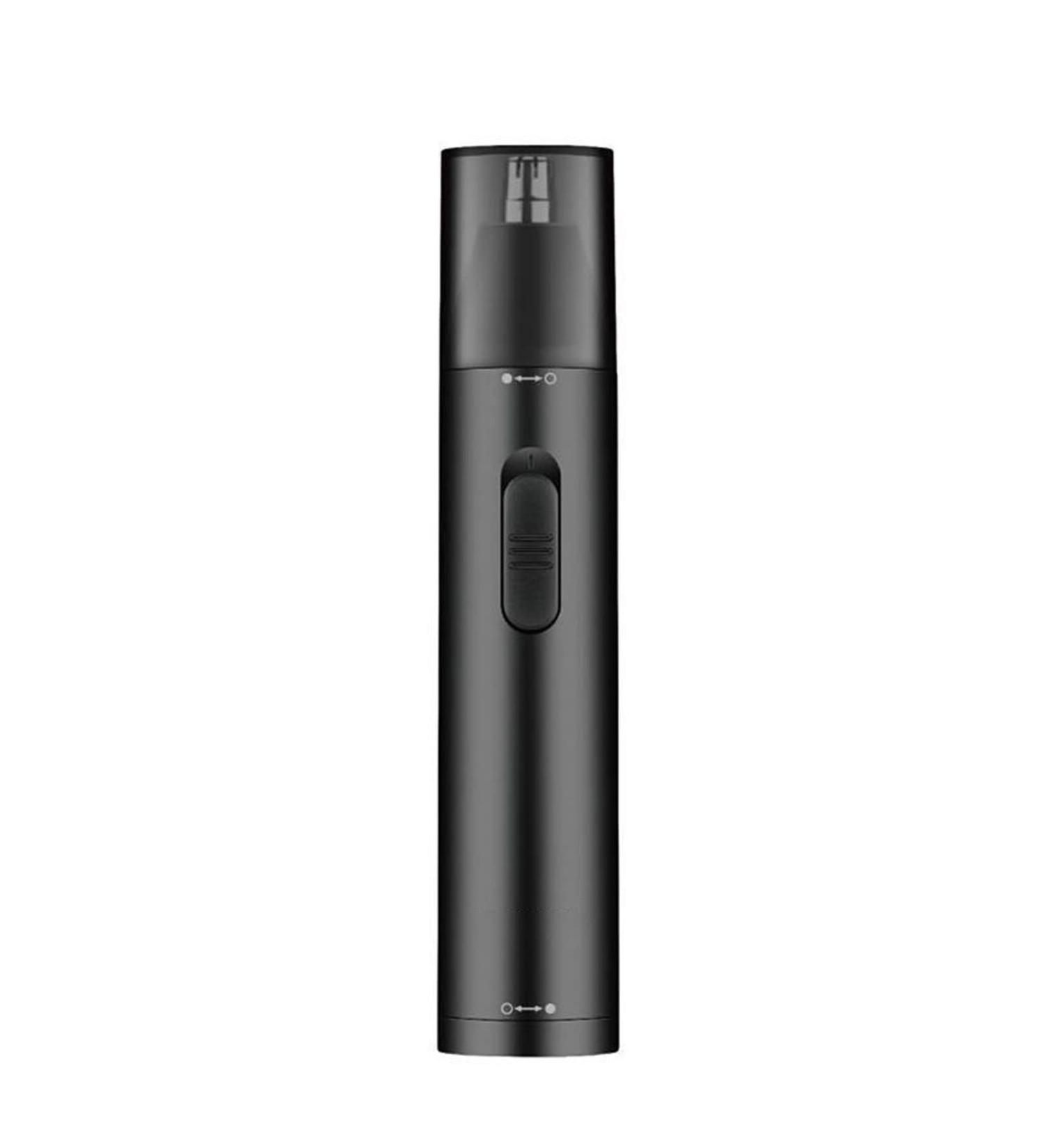 Portable Waterproof Ear & Nose Hair Trimmer - 360 Rotating Easy Cleansing Snap-fit Switch | Perfect for Home Grooming (Black - Buy Online on GoSupps.com
