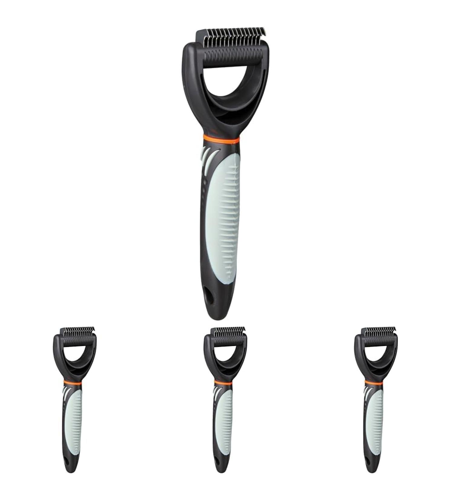 TRIXIE Fur Detangler - Medium Plastic/Metal Grooming Tool (Pack of 4) | 7x18 cm | International Shipping Available - Buy Online on GoSupps.com