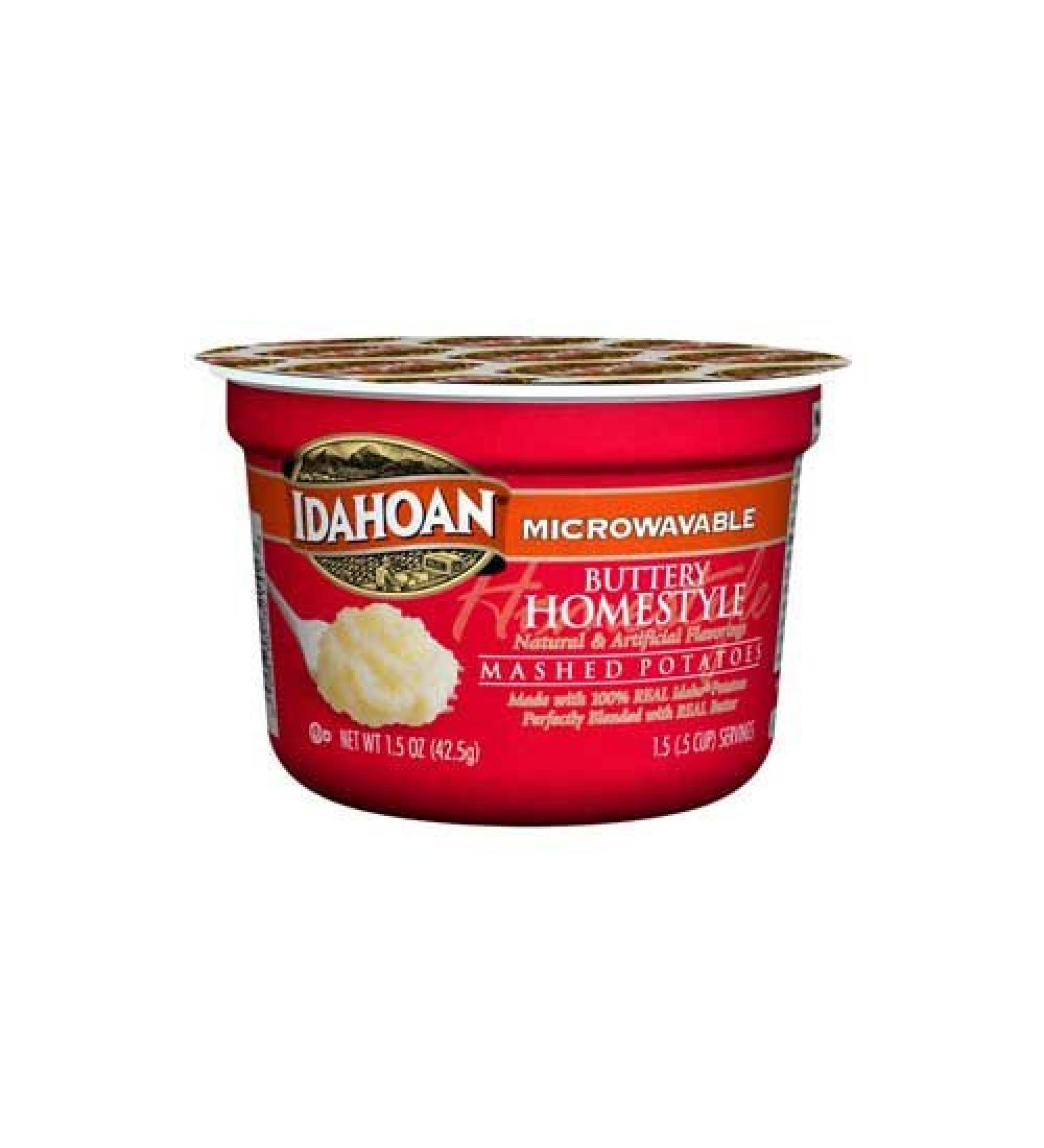 Idahoan Buttery Homestyle Mashed Potatoes, 1.5 Ounce Cup -- 10 per case.