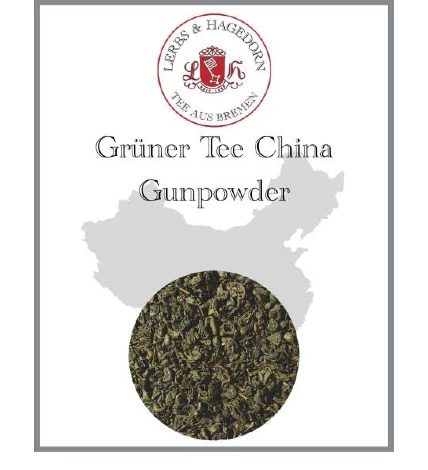  Lerbs & Hagedorn Lerbs & Hagedorn China Gunpowder Green Tea | Powerful Herbal Aroma 1kg (about 81 Liters) Green Tea - Buy Online on GoSupps.com