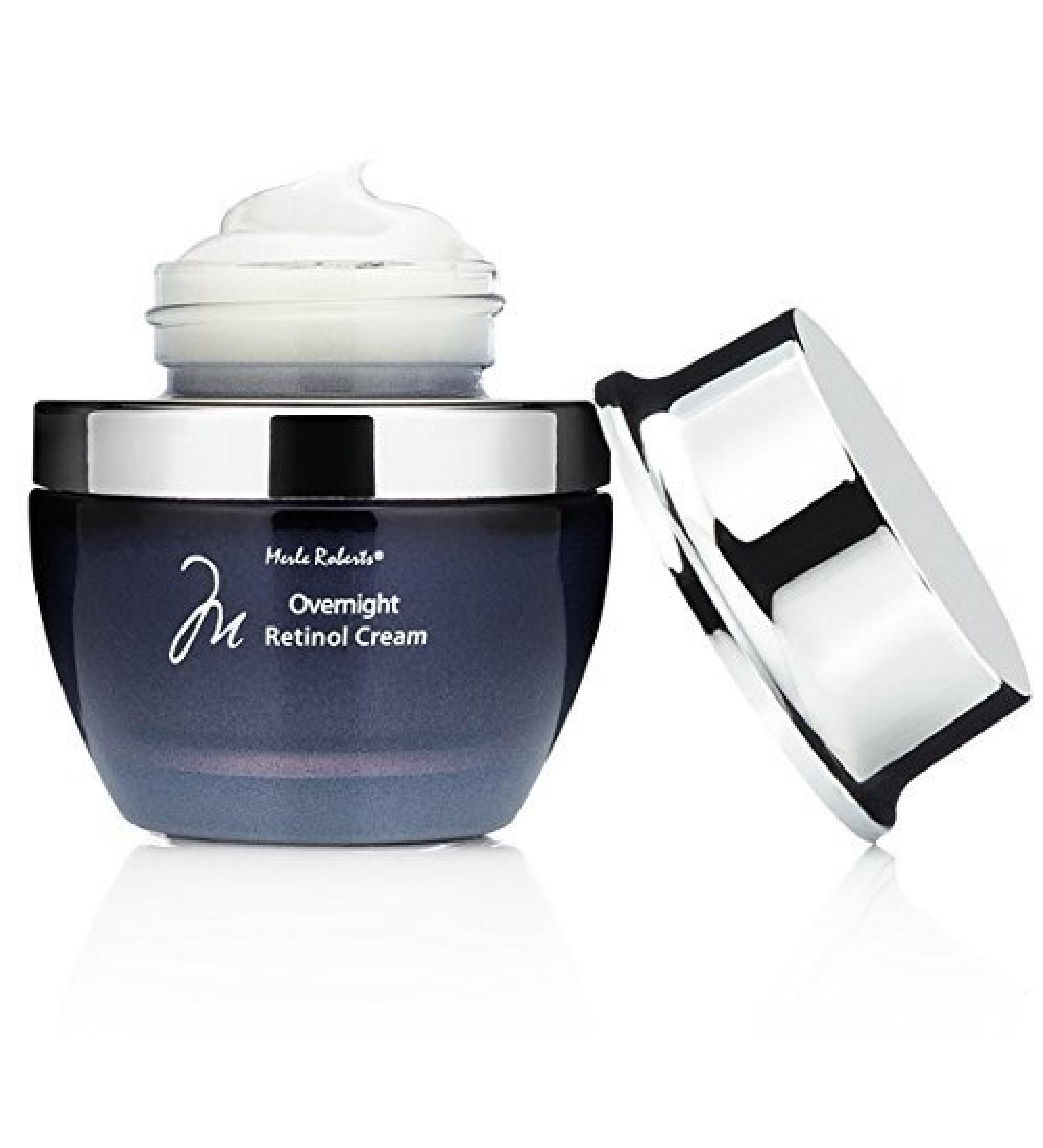 Merle Roberts Retinol Overnight Cream with Hyaluronic Acid, Vitamin E & Green Tea - 1oz | For Wrinkles, Fine Lines & Sun Damage - Buy Online on GoSupps.com