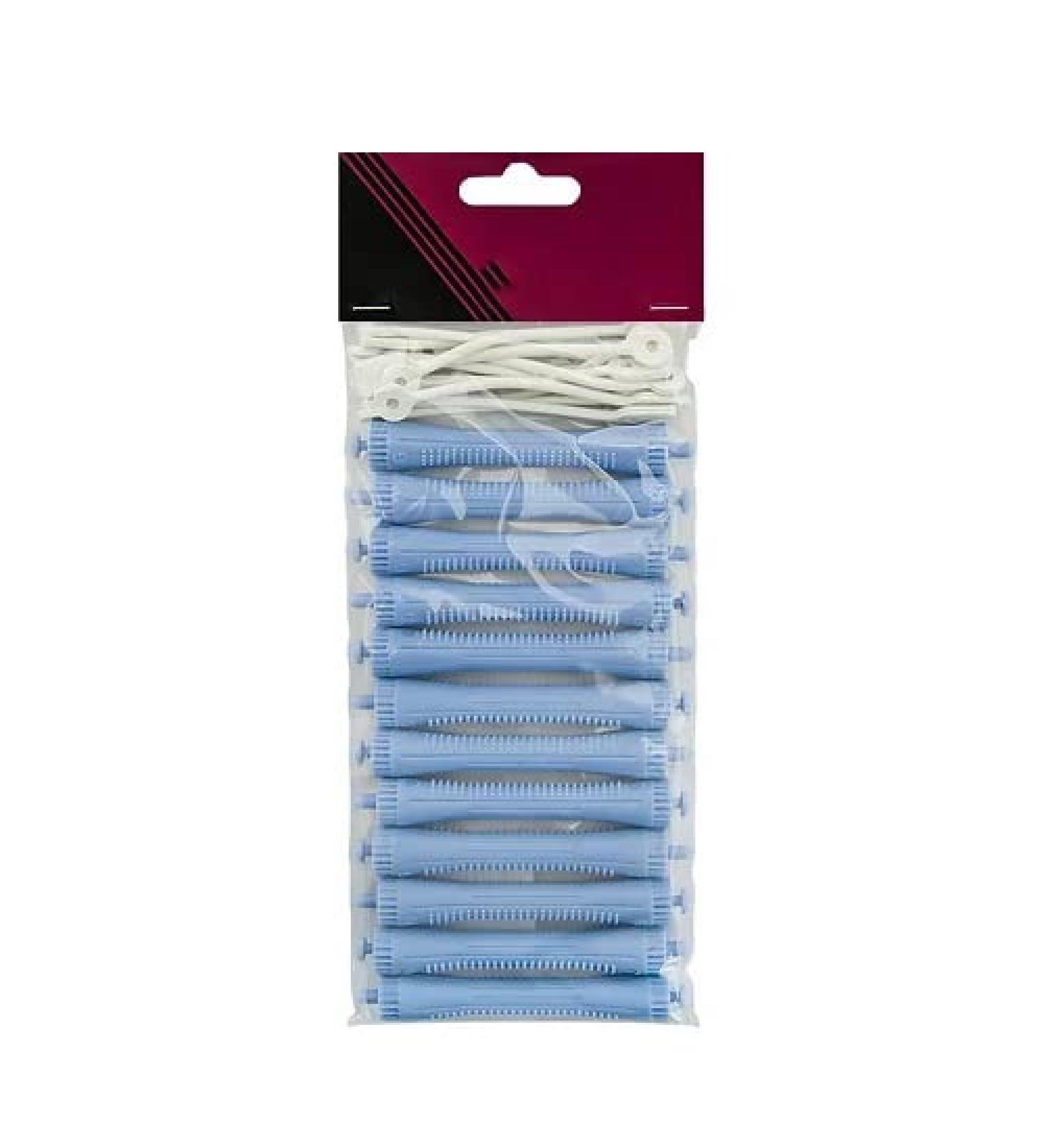 GLAMSA 12 perming rods Curling hairdressing DIY tool for hair styling Hair curling with zero heat damage Ideal for home or salon use (Blue 11MM)