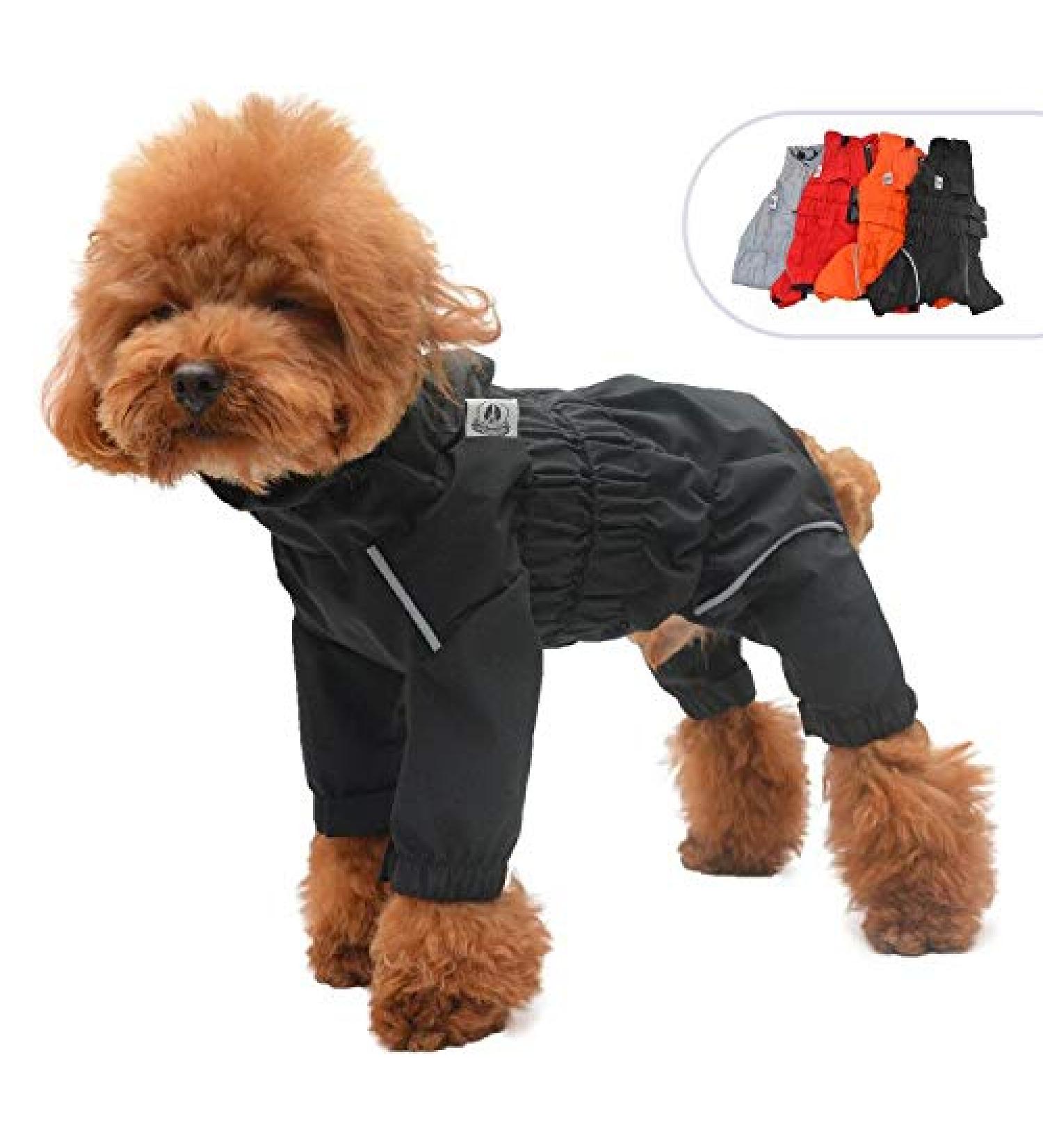 Waterproof Reflective Dog Jacket | Windproof Snow-Proof Vest for Small Medium Large Dogs | Black | Size M (14) - Buy Online on GoSupps.com