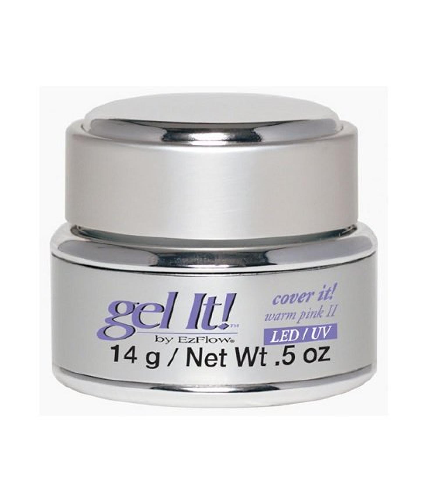 Ezflow Gel It! - CoverIt! Warm Pink II - LED/UV Gel - 0.5oz (14g) - 42367