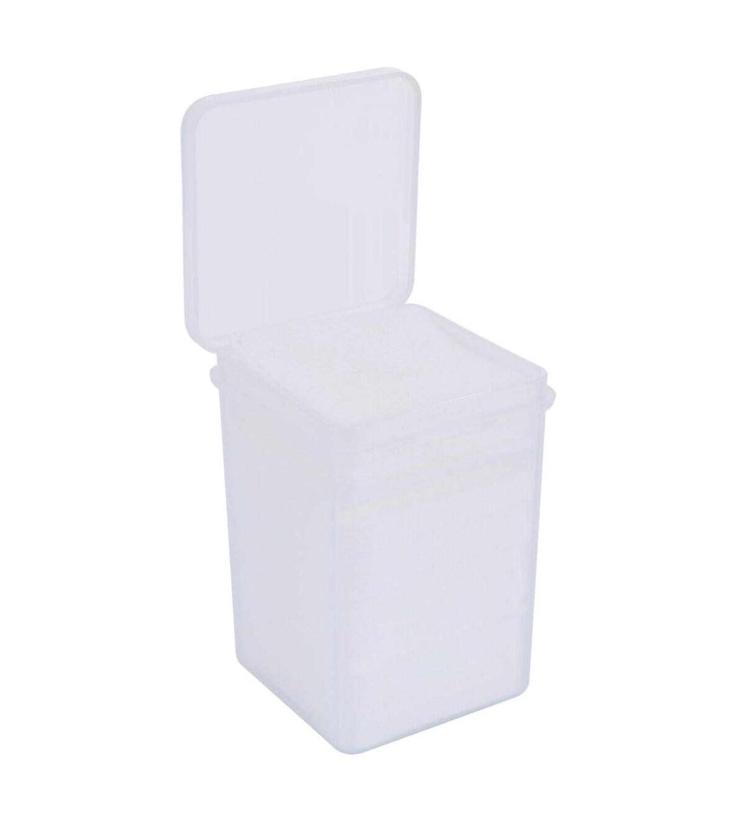 Beavorty 1 Box Disposable Nail Remover lash Extension Polish Remover Caps Tips Makeup Wipe Cotton lash Extension Glue Wipes Glue Cleaning Pads Nail Wipe Pads Cosmetic White Eyelash