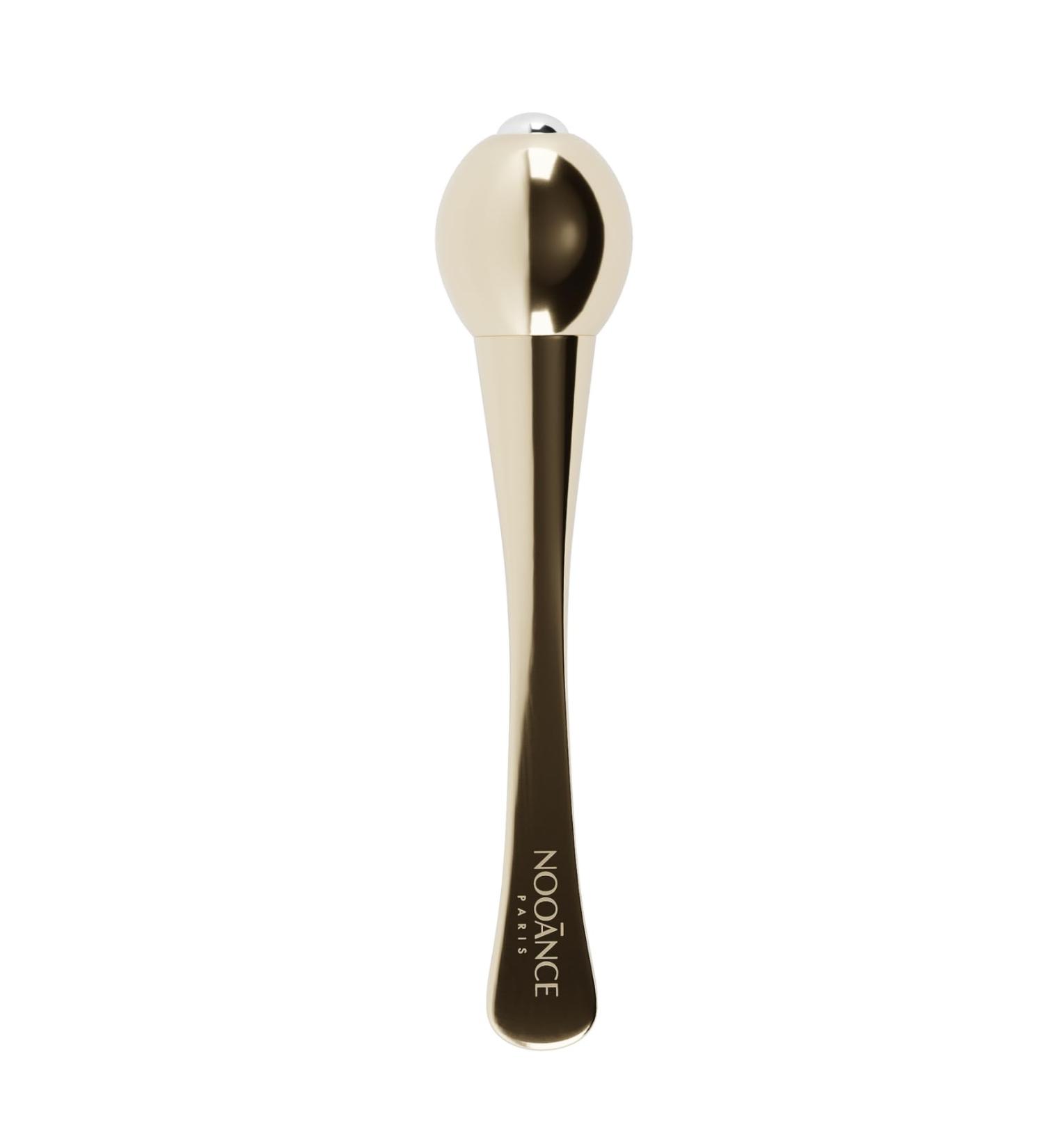 NOOANCE - Firming Mini Roller - Perfect for eye contour - Stainless steel - Beauty tool designed for on-the-go use - Day-time touch up - Storage pouch