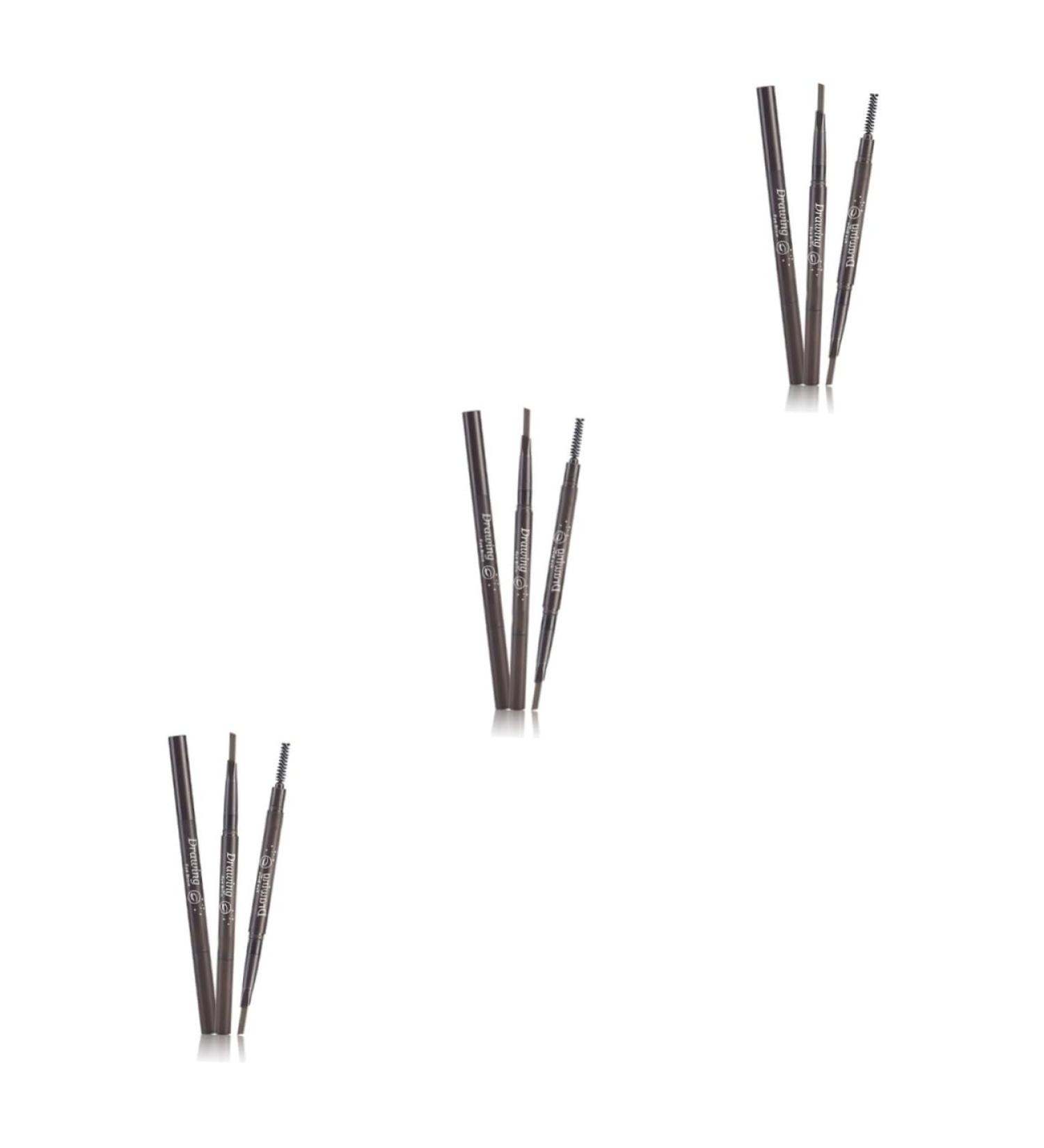 FOMIYES Eyebrow Brush 3pcs 2 1 eyebrow pen brow pencil eyebrow filler eyebrow pencils rotate eyebrow pencil Eyebrow - Buy Online on GoSupps.com
