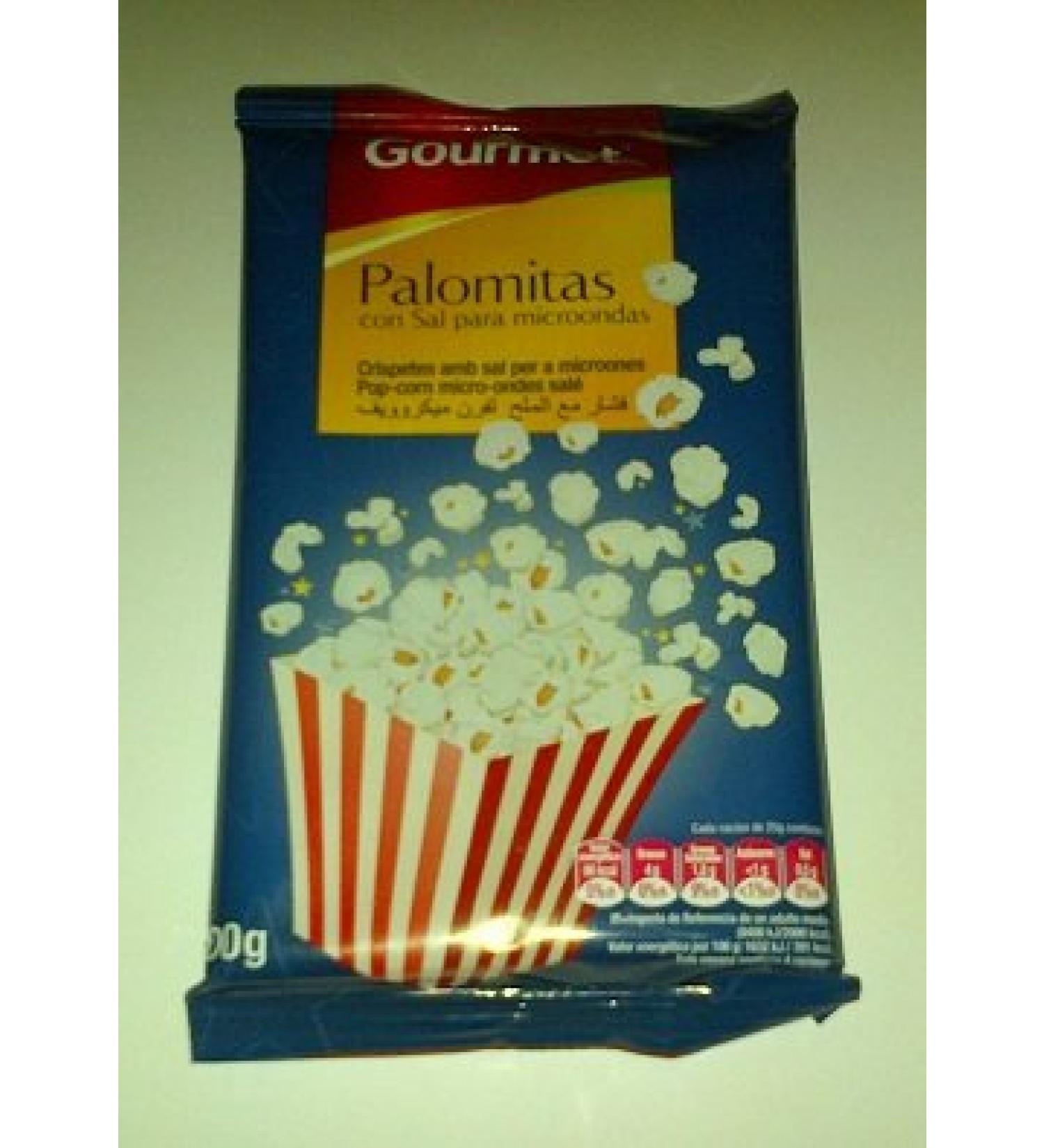 Gourmet salted microwave popcorn 100 grs - pack of 4 units