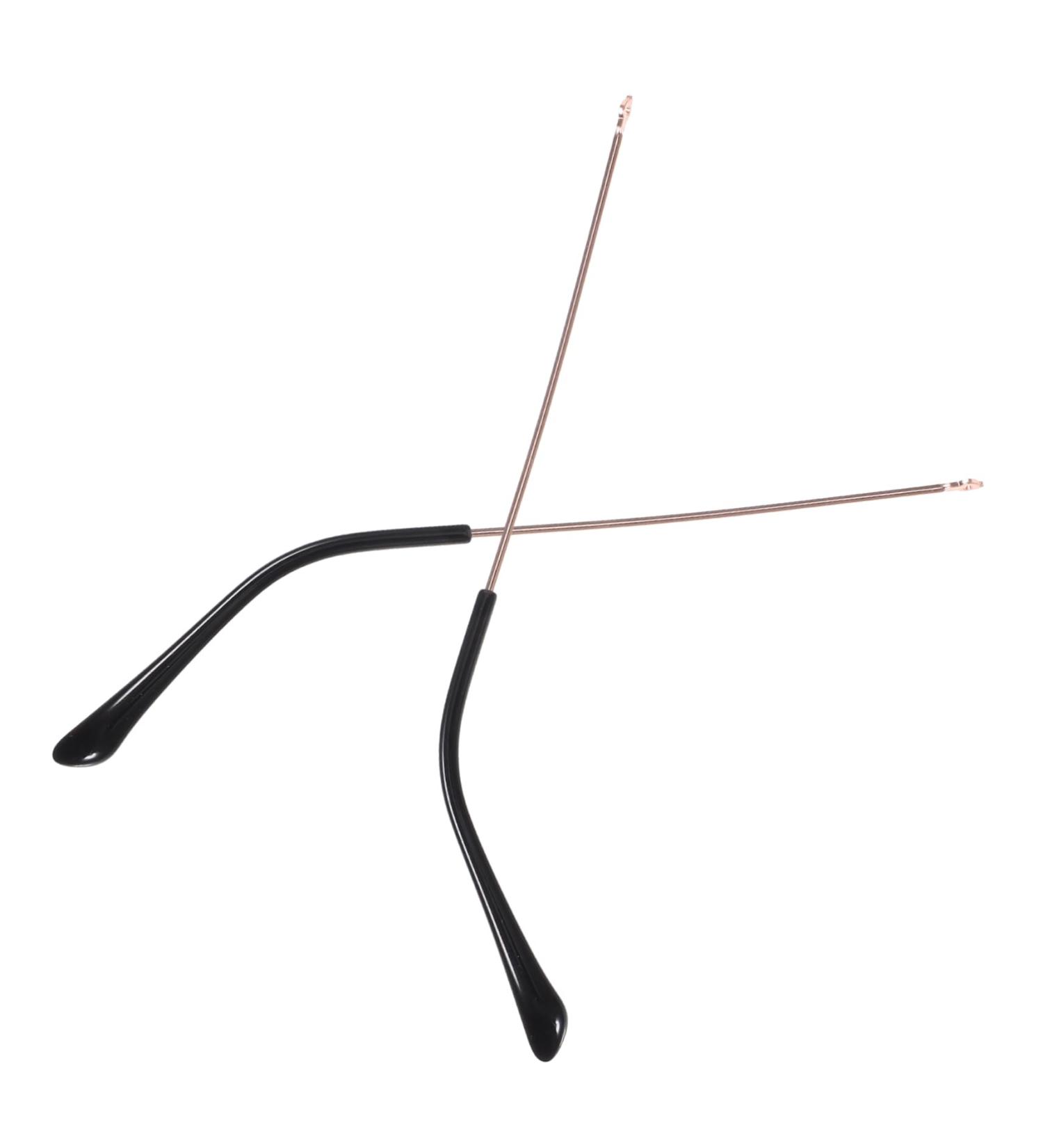 Plafope Rose Gold Sunglasses Repair Set - 1 Pair Schnapps Glasses Holder & Replacement Components - Perfect Glasses Bracket for Arm & Legs (14.00x0.50x0.40cm) - Buy Online on GoSupps.com